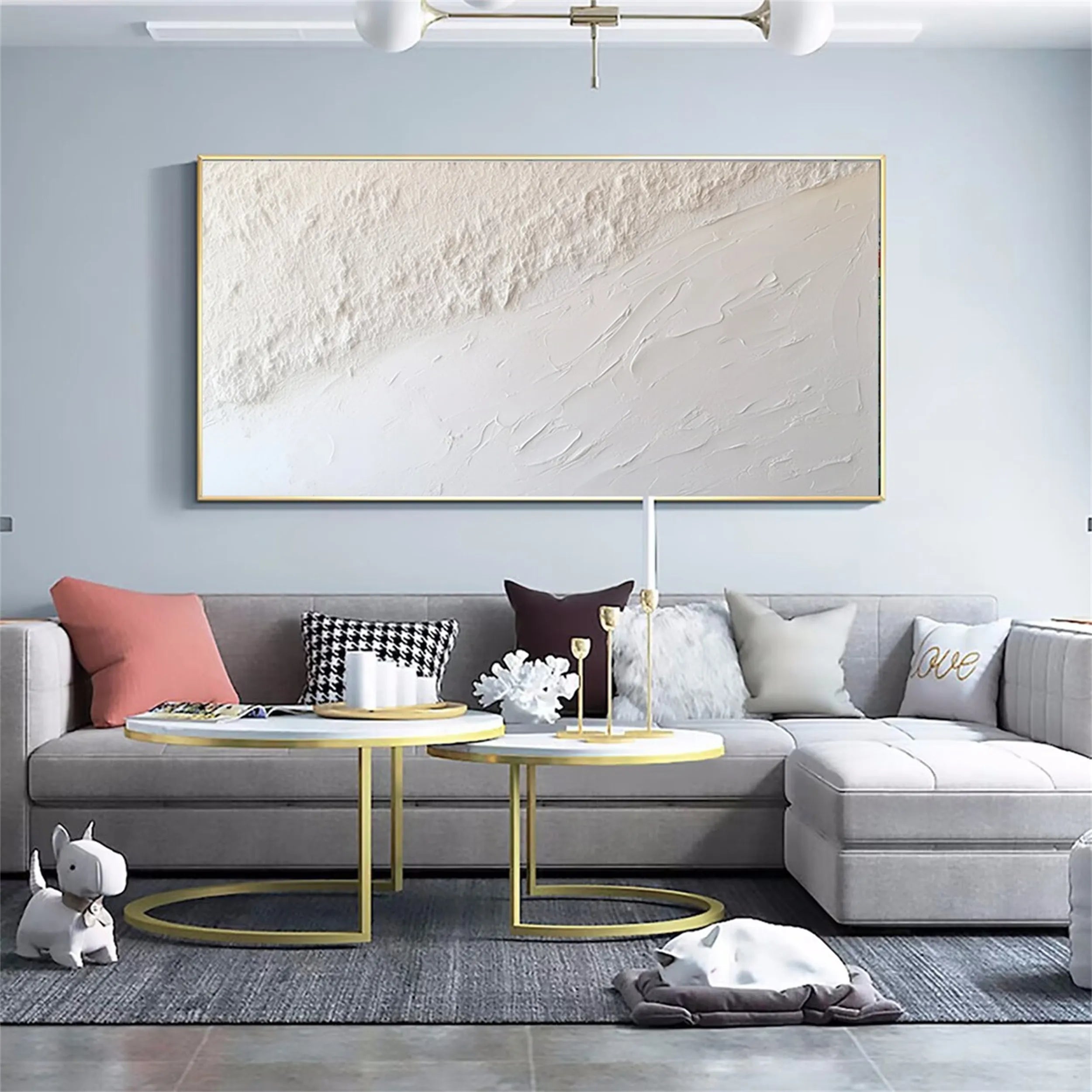 Minimalist Textured Plaster Art Painting #MM166 - Perfect for Modern Home & Office Wall Decor