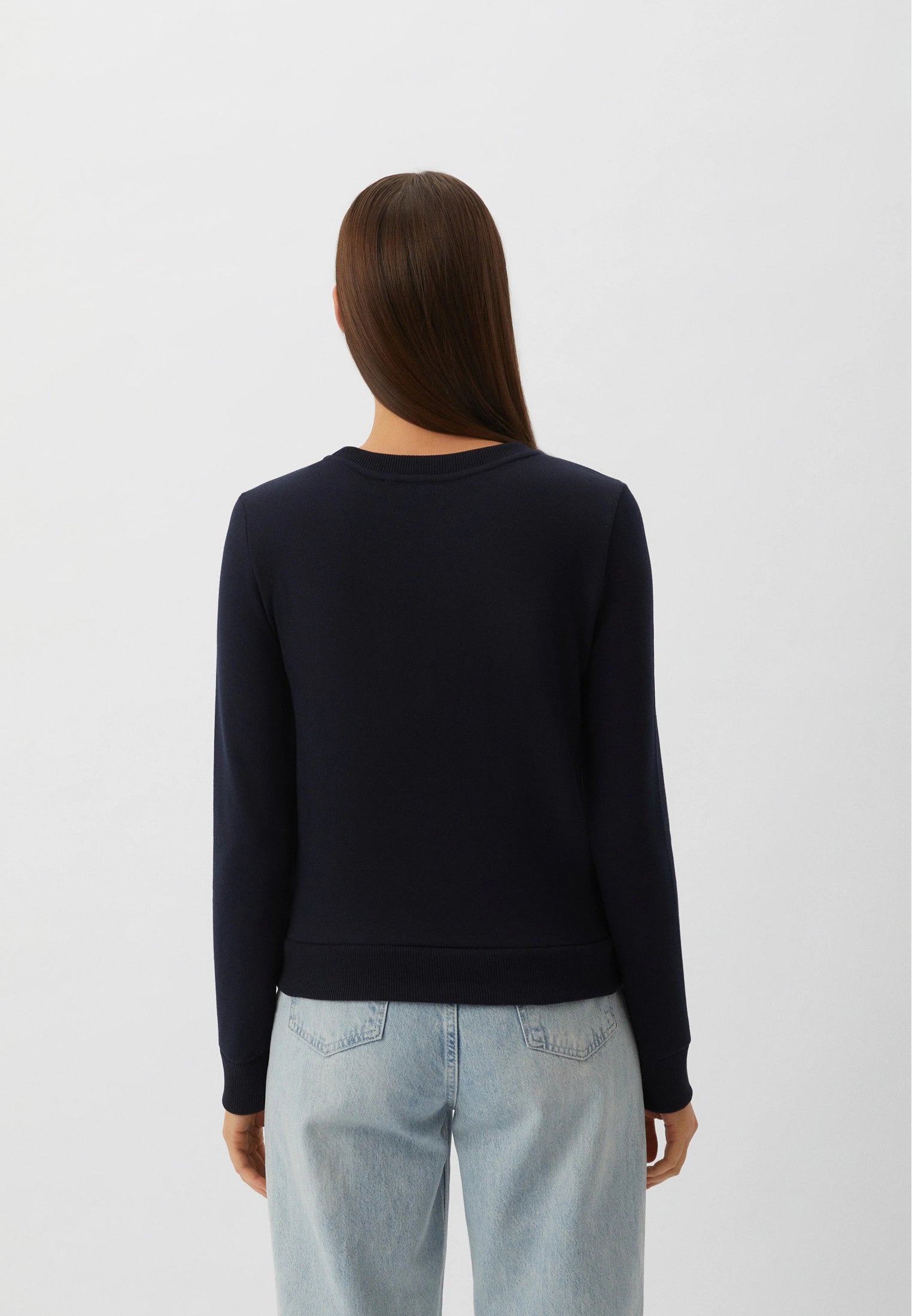 Armani Exchange Navy Blue Sweatshirt for Men - Casual Pullover Hoodie for Everyday Wear, Gym, and Street Style