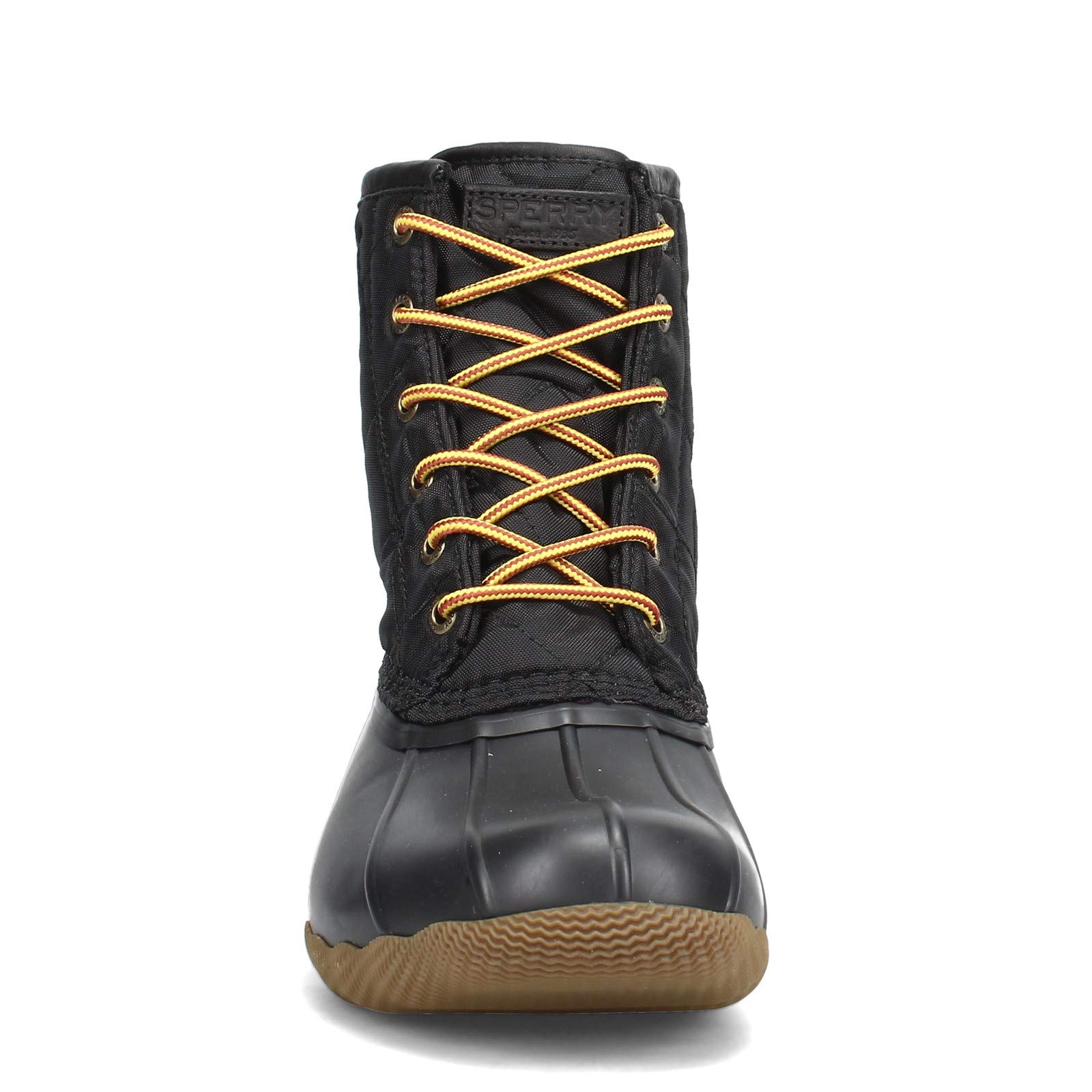 Sperry Women's Saltwater Chevron Quilt Boots - Waterproof Winter Snow Boots for Women, Comfortable Slip-Resistant Cold Weather Shoes for Hiking, Walking, and Outdoor Activities
