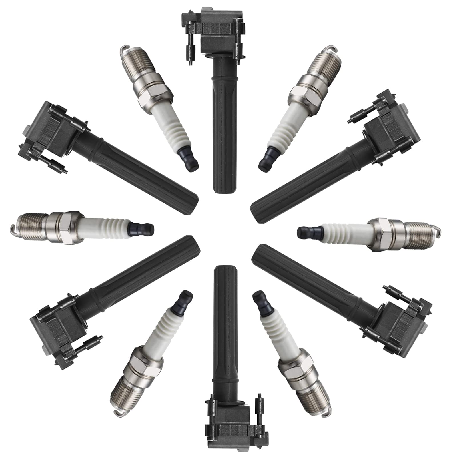 6 Pack Ignition Coil with Iridium Spark Plugs Replacement for Chrysler Dodge Plymouth 1997-2006 (300, 300M, Concorde, Intrepid, LHS, Prowler, Magnum 3.2L 3.5L V6) - UF269, C1178, UF395 - Perfect for Engine Performance Upgrade & Smooth Acceleration