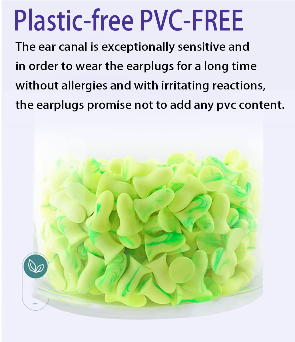 ATYSKEN Noise Cancelling Ear Plugs for Sleeping - 38dB NRR Soft Foam Earplugs, Reusable & Washable - Block Snoring, Concerts & Travel Noise - Ideal for Light Sleepers, Office Work & Meditation