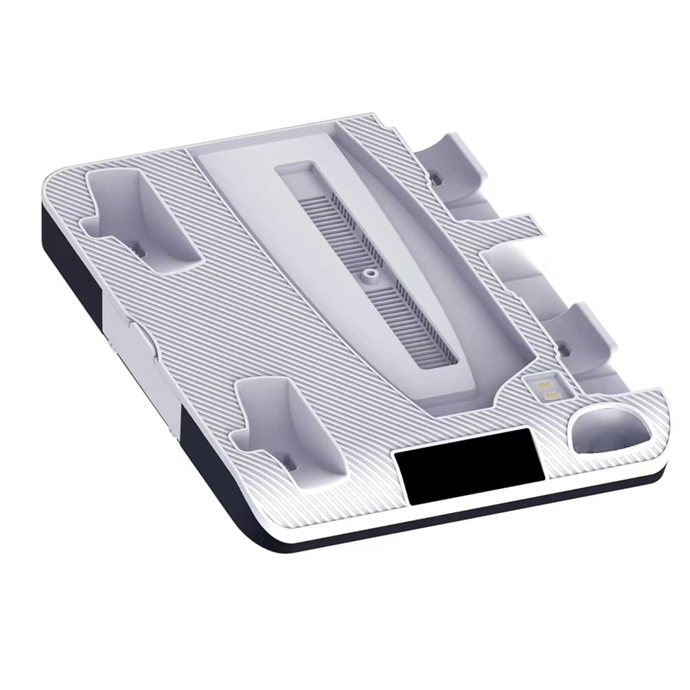 PS5 Cooling Stand with Dual Controller Charger & VR2 Headset Storage - Compatible with PS5/PS VR2 Accessories - Perfect for Gaming Sessions & VR Entertainment Setup