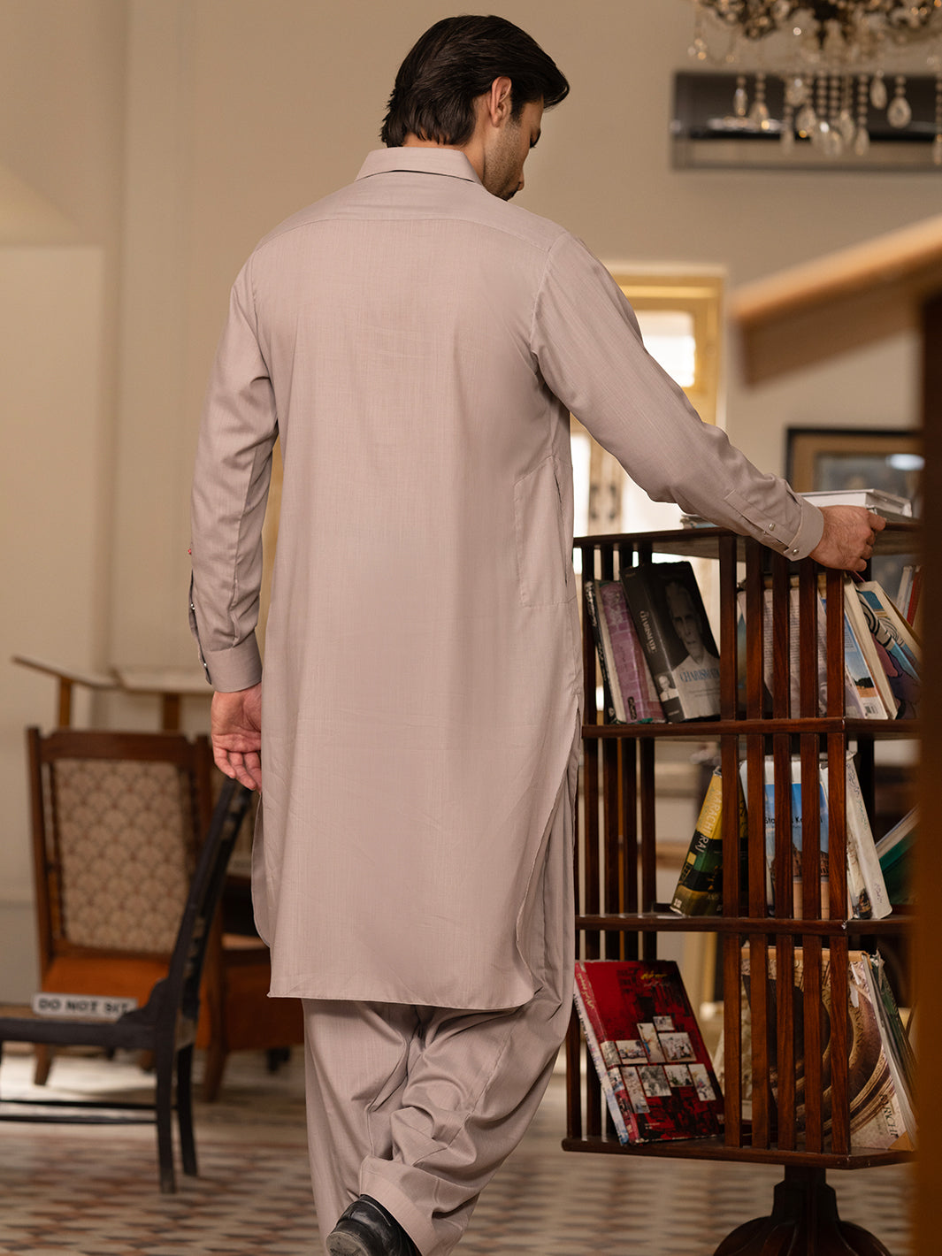 Stylish Light Brown Shalwar Kameez for Men - Premium Pakistani Traditional Outfit by Almirah - Perfect for Weddings, Eid & Cultural Events