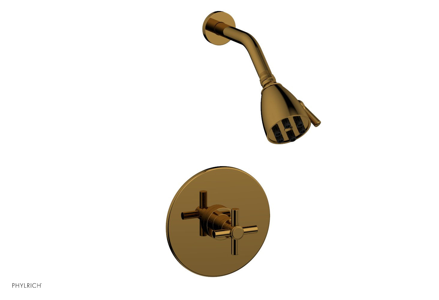 BASIC Pressure Balance Shower Set with Tubular Cross Handle DPB3134 - Perfect for Bathroom Renovation & Modern Home Upgrade