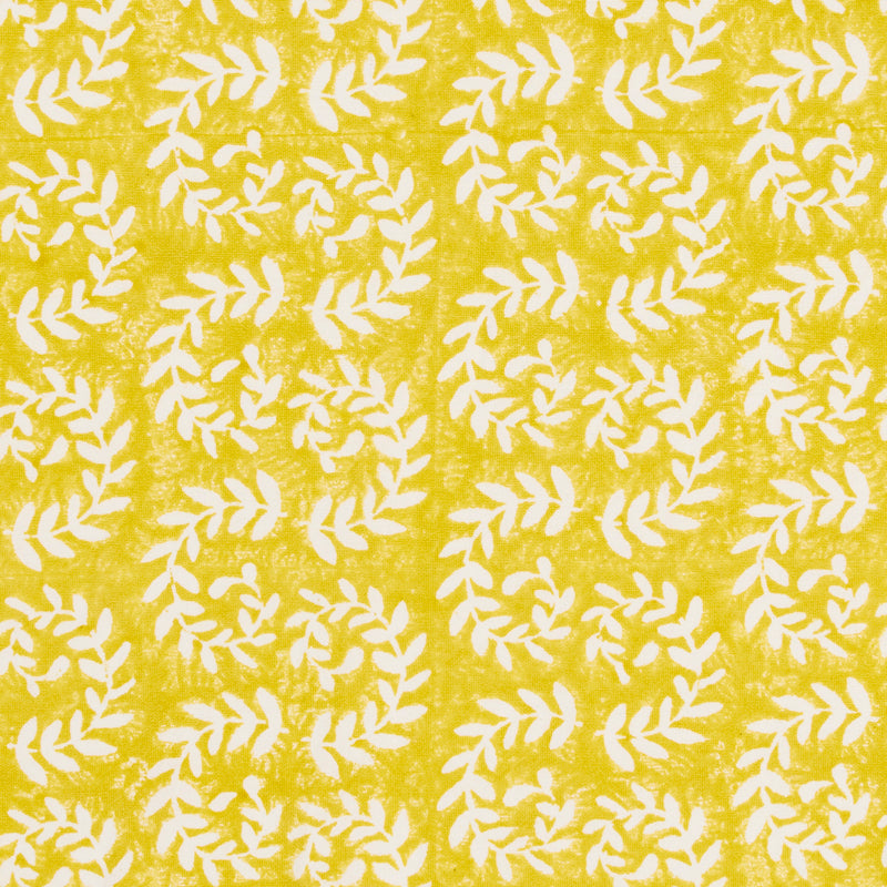 Ashdown Hand Block Printed Chartreuse Sample - Eco-Friendly Home Decor, Bohemian Style Throw Pillow Cover - Perfect for Living Room, Bedroom, and Nursery Decor