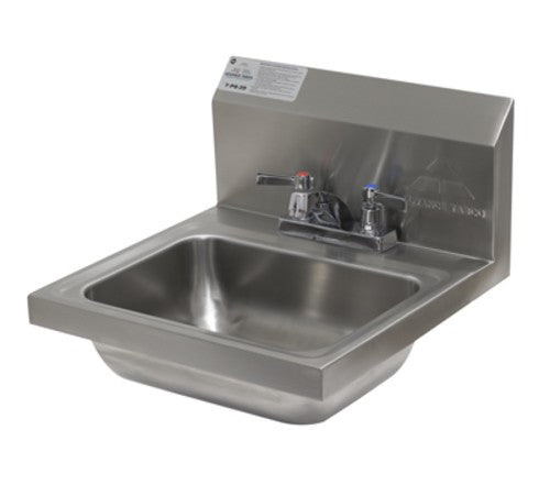 Advance Tabco 7 PS 20 Stainless Steel Commercial Hand Sink - Deck Mount, 17.25