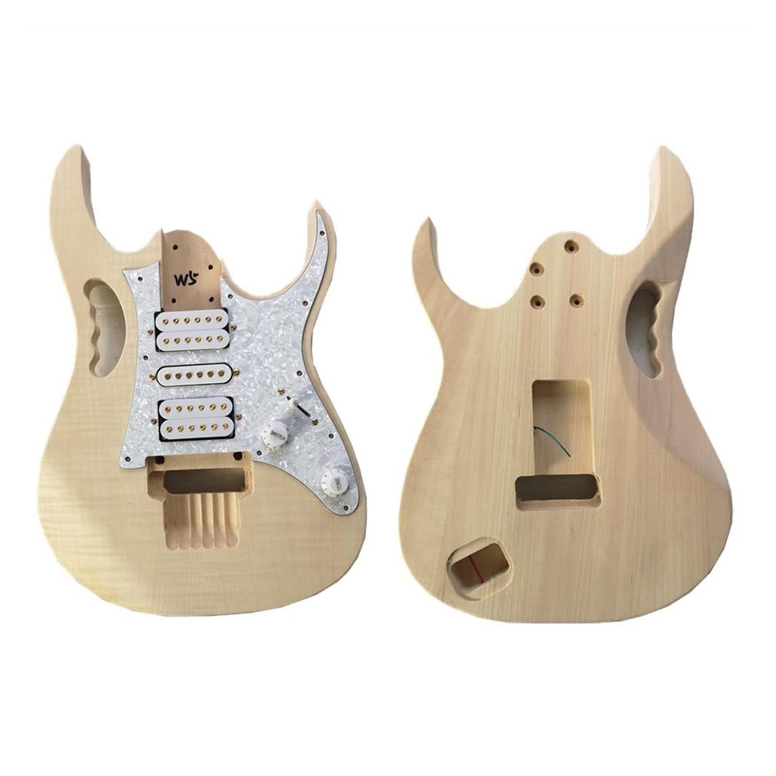 Best DIY Electric Guitar Neck & Body Kit - Unfinished All Parts for Custom Build | Perfect for Beginners, Luthiers & Guitar Enthusiasts