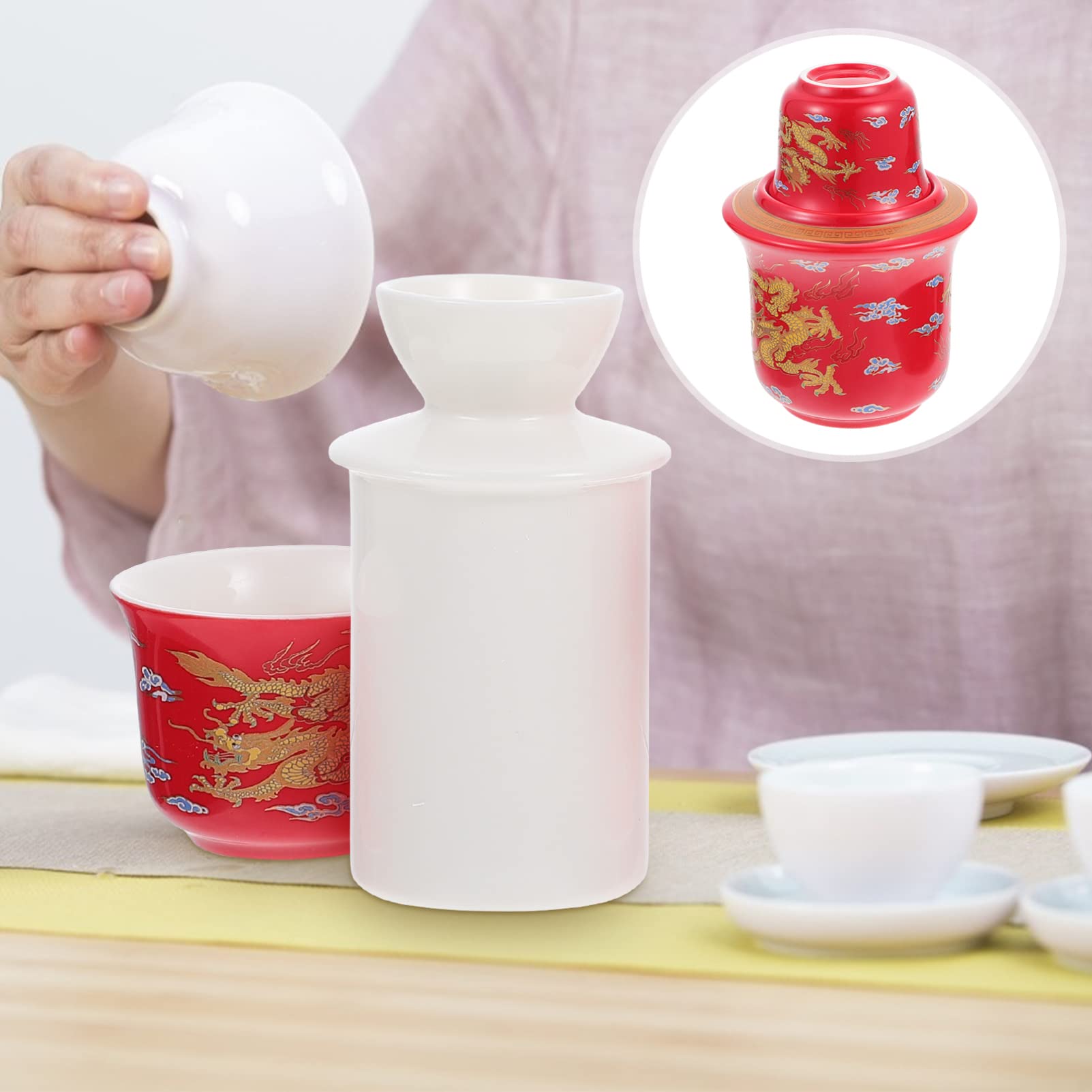Traditional Japanese Ceramic Sake Warmer Bottle Set - Black Gourd-Shaped Porcelain Sake Server for Hot & Cold Drinks - Perfect for Japanese Restaurants, Home Entertaining & Gift Giving