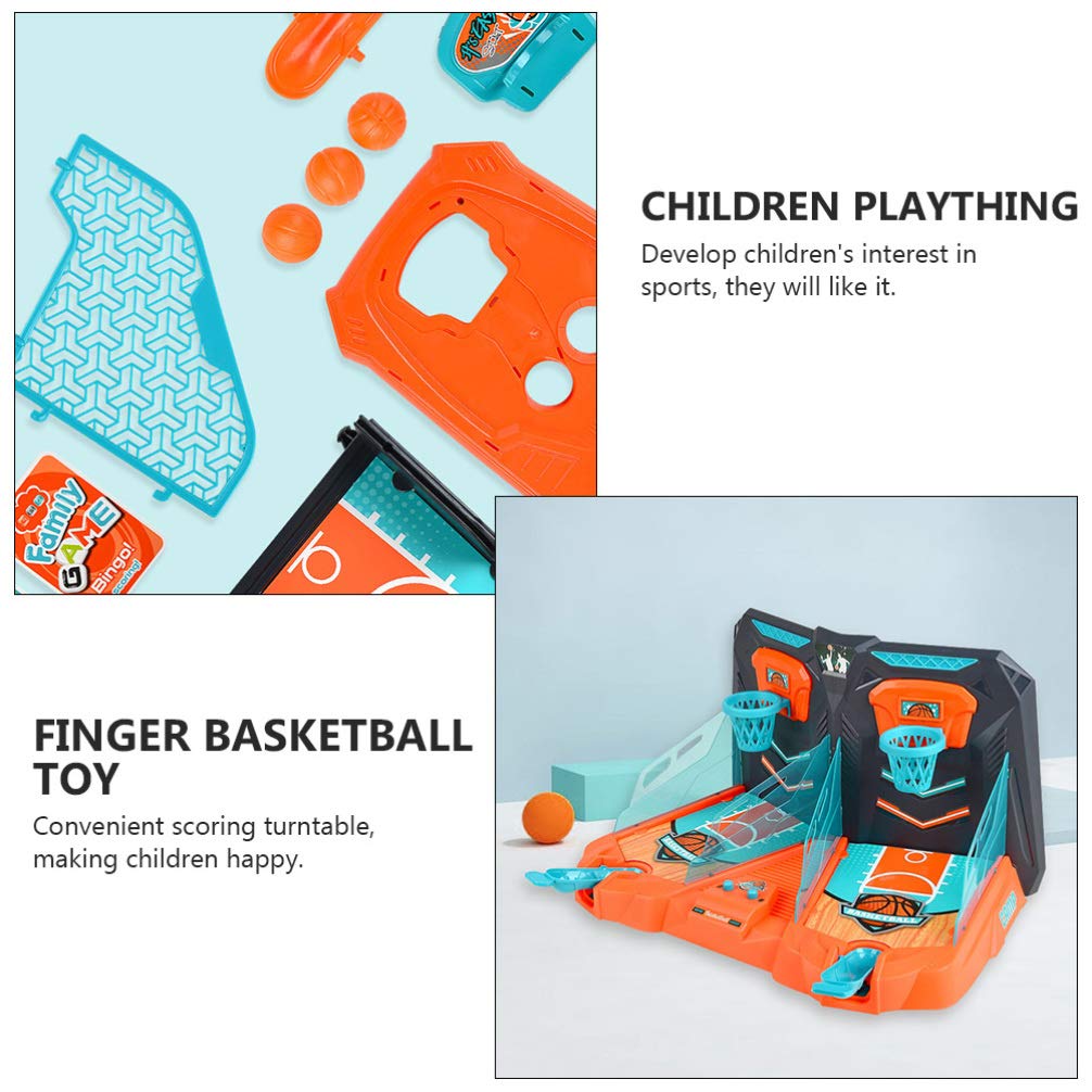 TOYANDONA Mini Basketball Shooting Game - Fun Desk Toy for Kids & Adults, Finger Basketball Set with Hoop & Ball - Perfect for Office, Home, Classroom Stress Relief & Parent-Child Bonding Activities