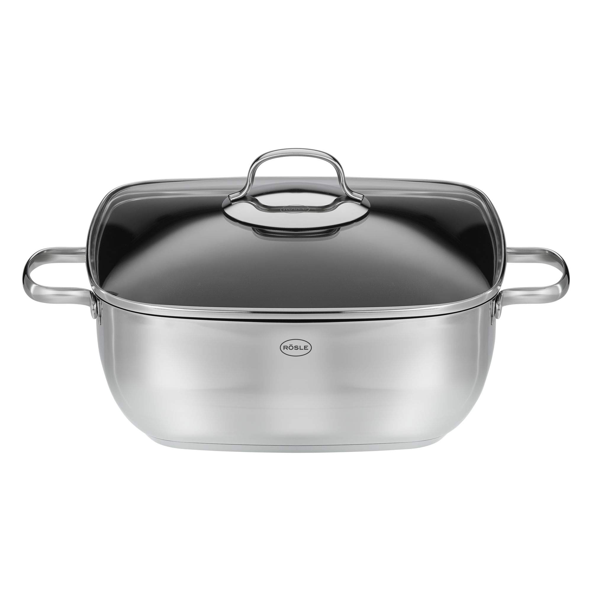 Rosle Premium Stainless Steel Braising Pan with Lid - 5QT Dutch Oven for Slow Cooking, Roasting & Stewing - Professional Kitchen Cookware for Home Chefs & Restaurants