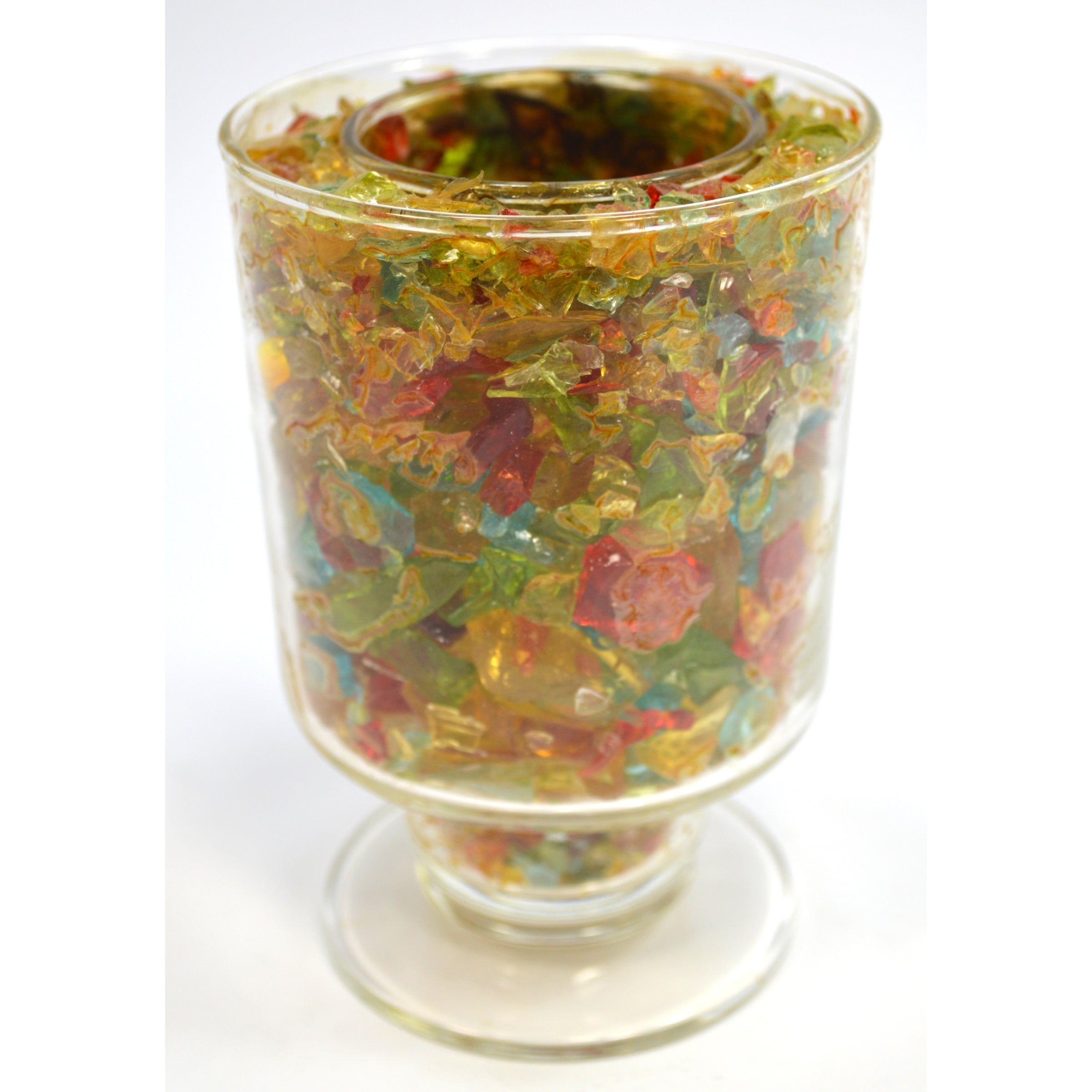 Premium Crushed Glass Goblet - Elegant Handcrafted Drinking Glass for Wine, Cocktails & Beverages - Perfect for Parties, Weddings & Home Decor