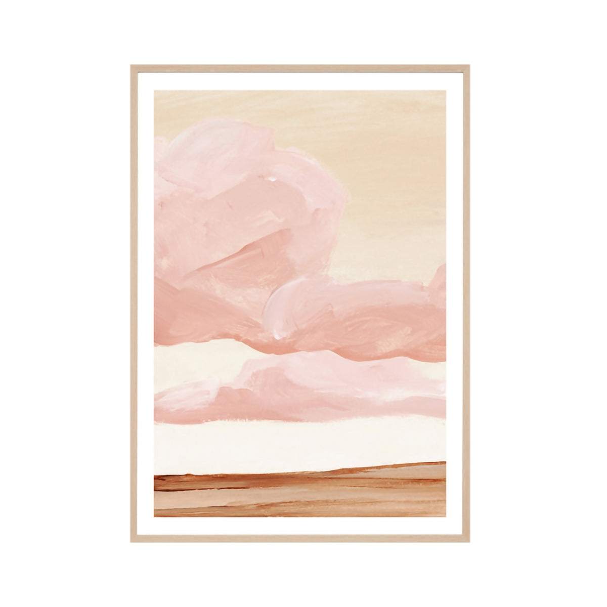 Desert Clouds Dusk 1 - Stunning Landscape Wall Art Print for Home & Office Decor | Perfect for Living Room, Bedroom & Office Spaces