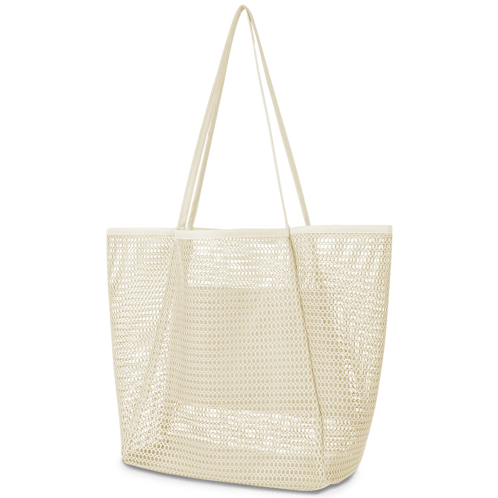 iioscre Mesh Beach Tote Bags for Women - Large Waterproof Casual Hobo Bag for Swimming, Pool, Vacation | Perfect Beach Essentials for Summer Travel, Shopping & Outdoor Activities
