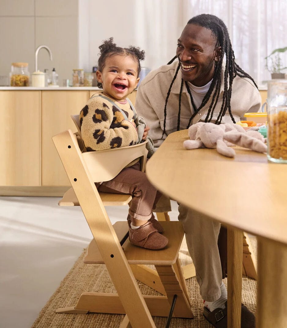 Stokke Tripp Trapp Adjustable High Chair for Babies & Toddlers - Ergonomic Wooden Baby Feeding Chair - Perfect for Dining, Weaning & Family Mealtime