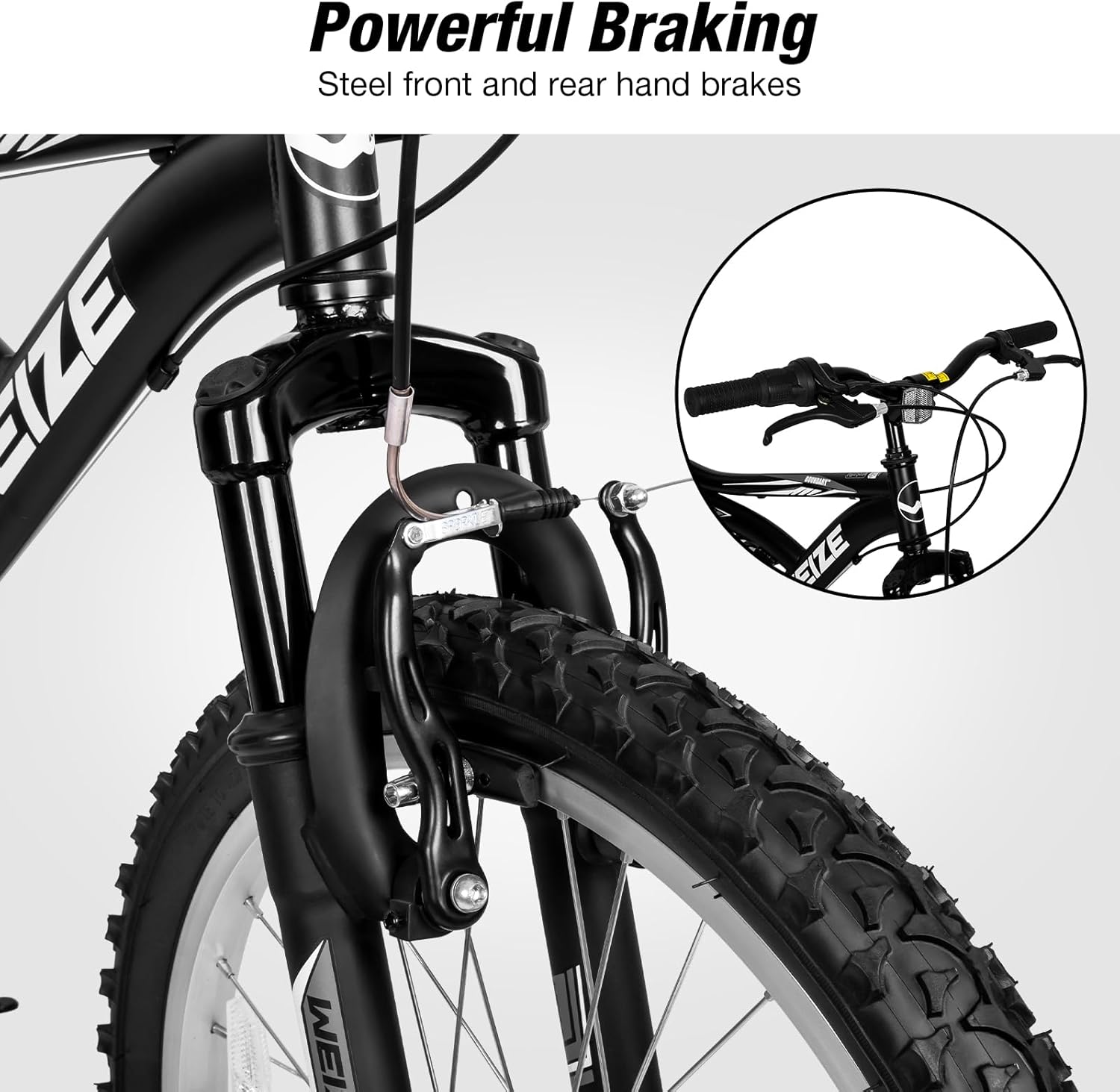 WEIZE 20 Inch Kids Mountain Bike for Boys & Girls Ages 6-13 - Dual Full Suspension, 6-Speed Drivetrain, High Carbon Steel Frame - Perfect for Trail Riding, Neighborhood Adventures & Outdoor Exploration