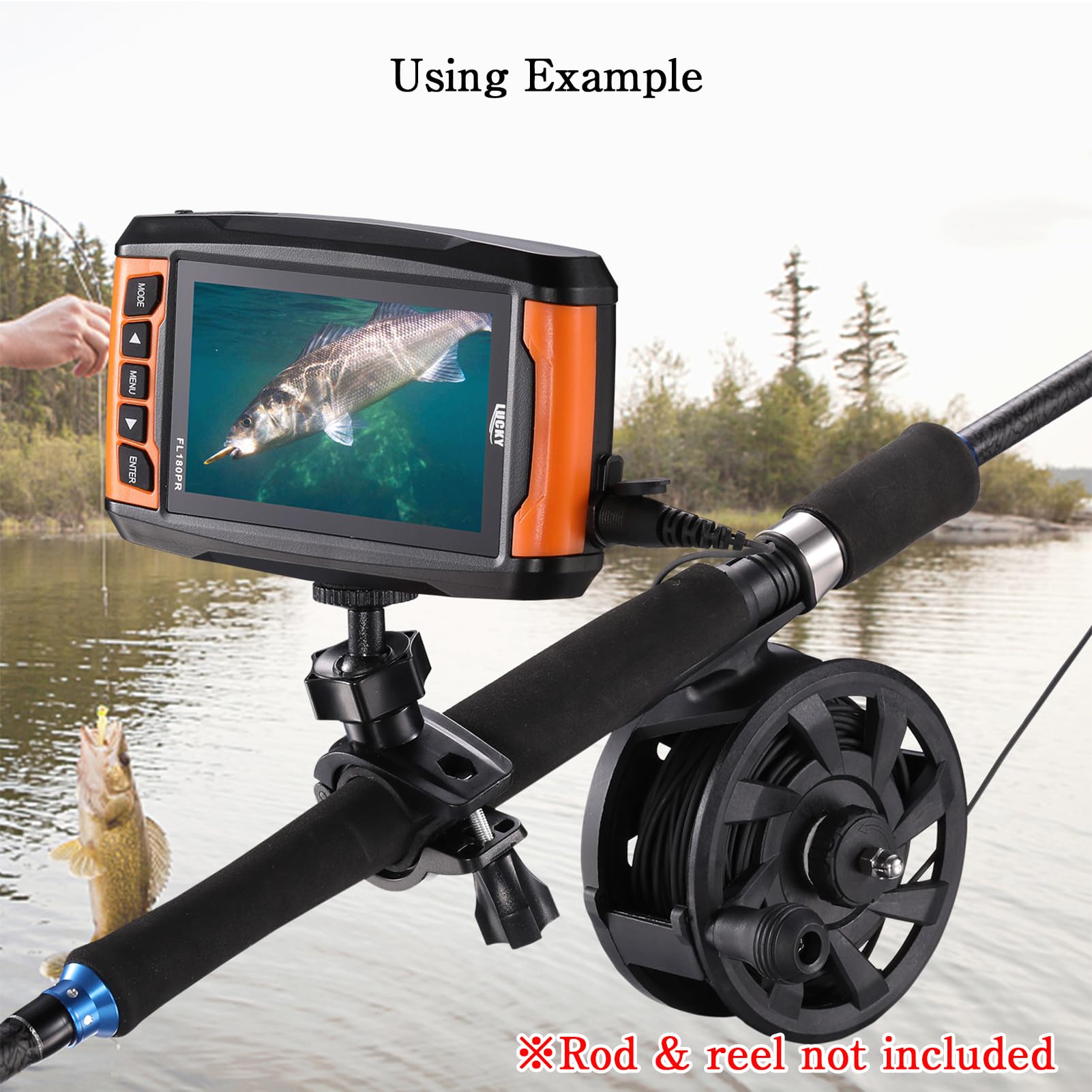 **Lucky DVR Video Fishing Camera with Infrared Light - High Resolution Underwater Camera for Kayak, Boat & Sea Fishing - Waterproof Portable Fish Finder for Night & Day Fishing Adventures**