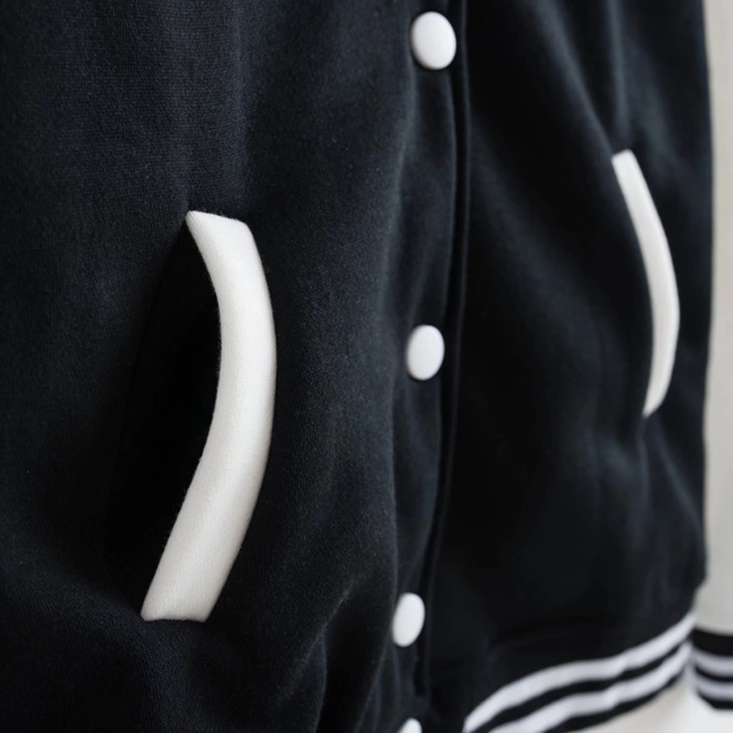 Babyhealthy Women's & Men's Varsity Baseball Jacket - Casual Letterman Bomber Windbreaker Lightweight Coat for Sports, School & Everyday Wear