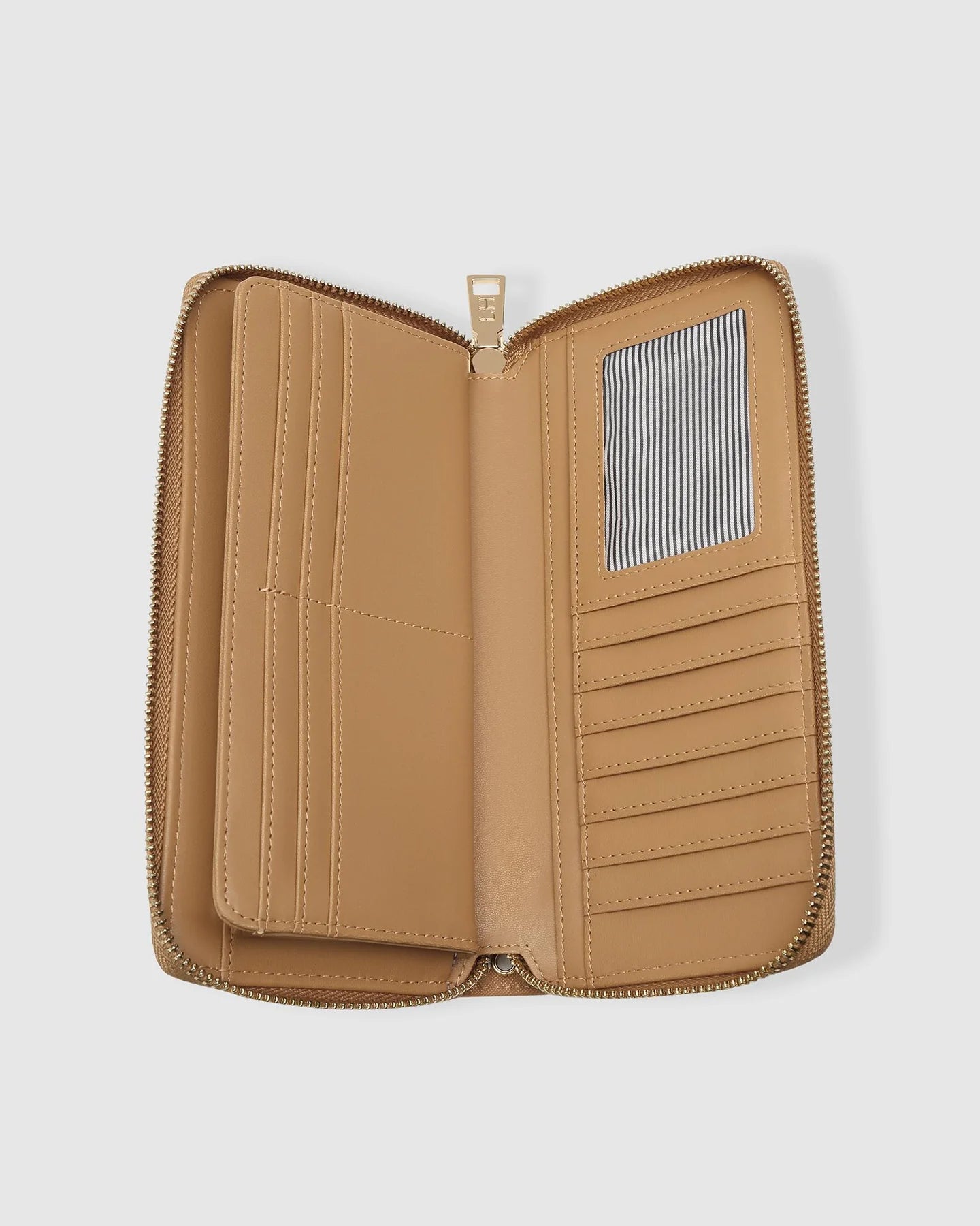 Louenhide Jessica Wallet in Camel - Premium Leather Women's Wallet for Everyday Use & Travel