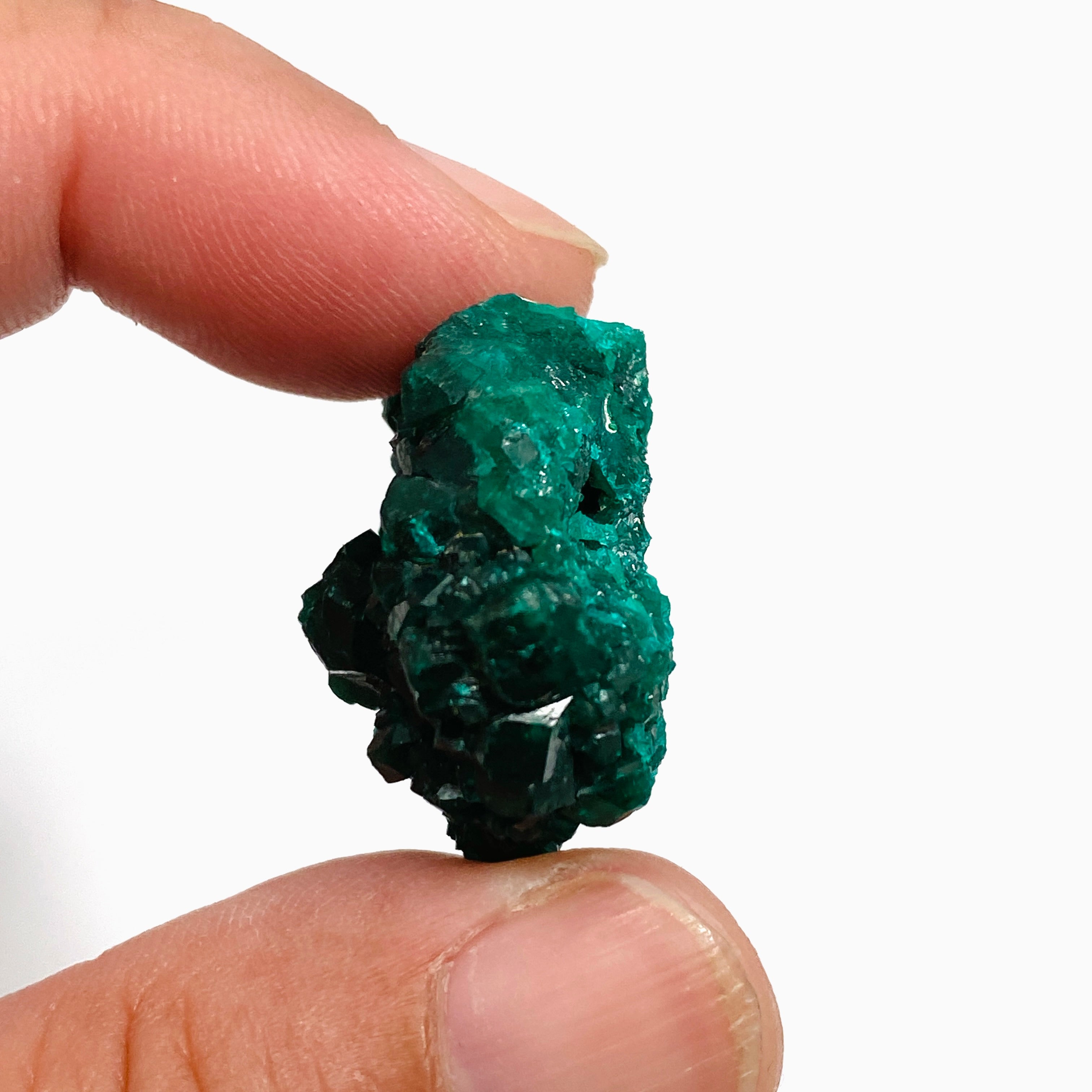 Natural Dioptase Crystal Specimen - Rare Green Mineral Collection for Healing & Meditation - Perfect for Home Decor, Jewelry Making & Spiritual Practices