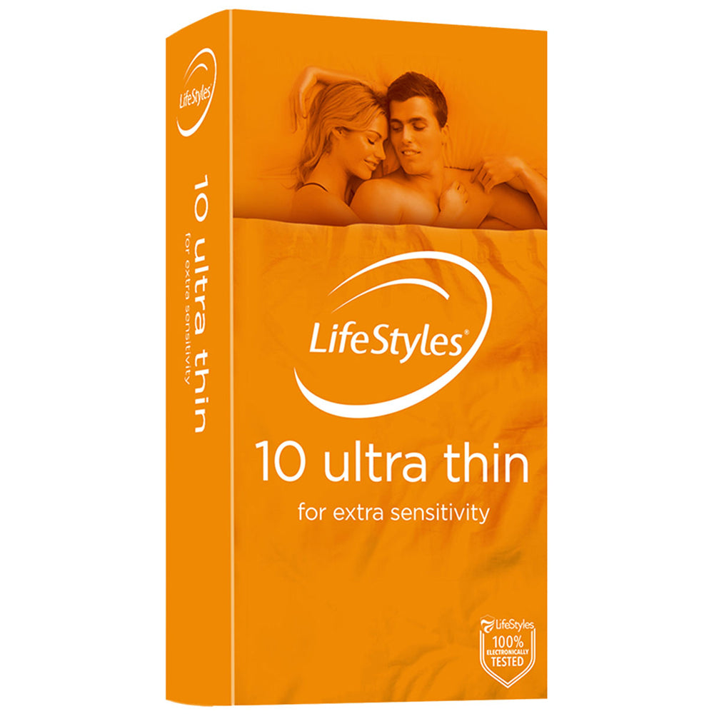 Ansell LifeStyles Ultra Thin Latex Condoms - Premium Protection for Safe Intimacy | Sensitive Feel for Maximum Pleasure | Perfect for Couples & Safe Dating