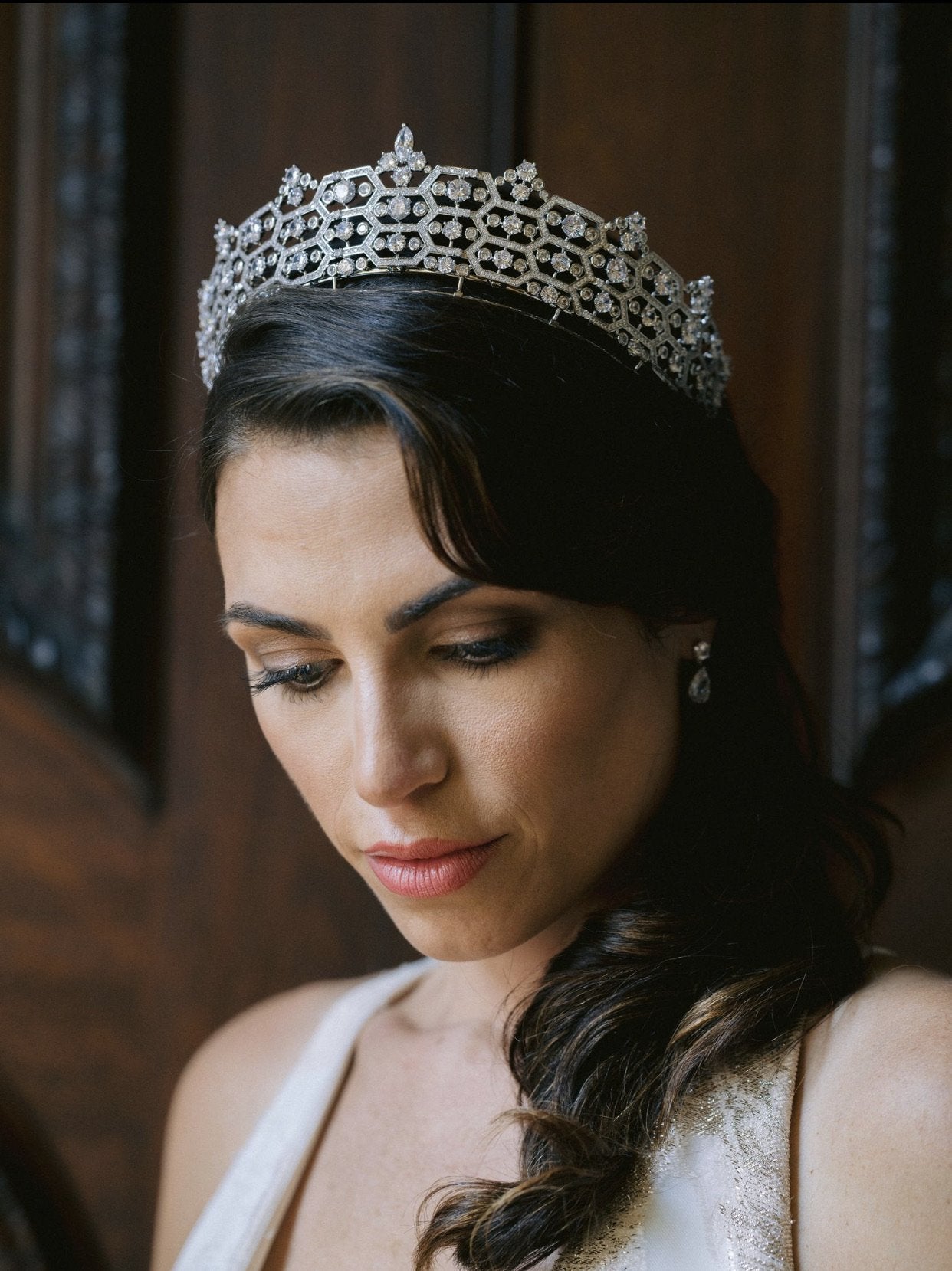 CAMILLA Royal Bridal Tiara - Sparkling Crystal Wedding Crown for Bride | Perfect for Bridal Showers, Weddings & Special Occasions