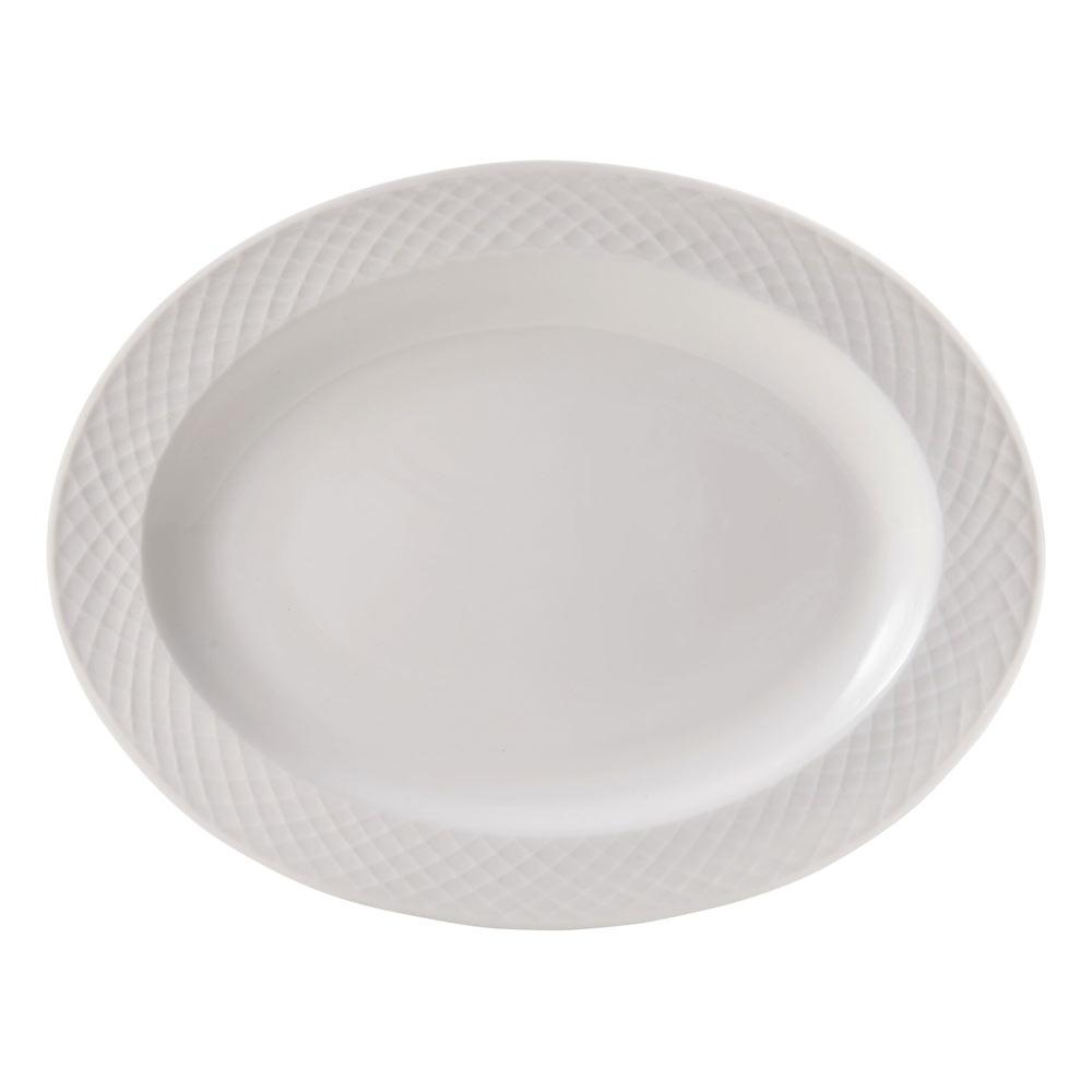 Elegant White Oval Trellis Platter - Perfect for Serving Appetizers, Desserts & Charcuterie at Parties & Gatherings