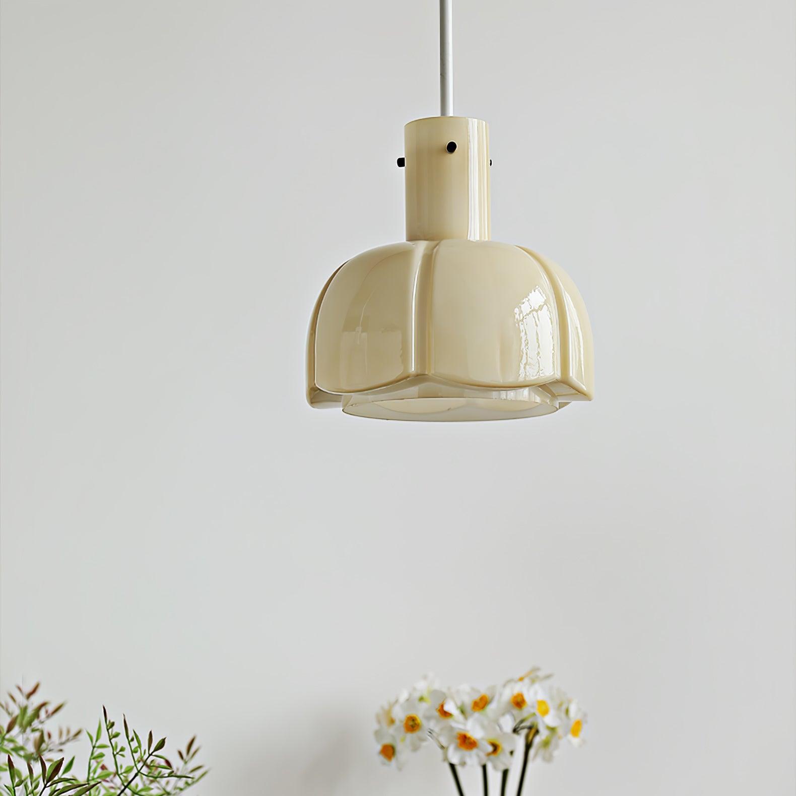 Lumina Petal Glass Pendant Light - Modern Hanging Chandelier for Kitchen Island, Dining Room & Bedroom Lighting - Elegant Home Decor Ceiling Fixture