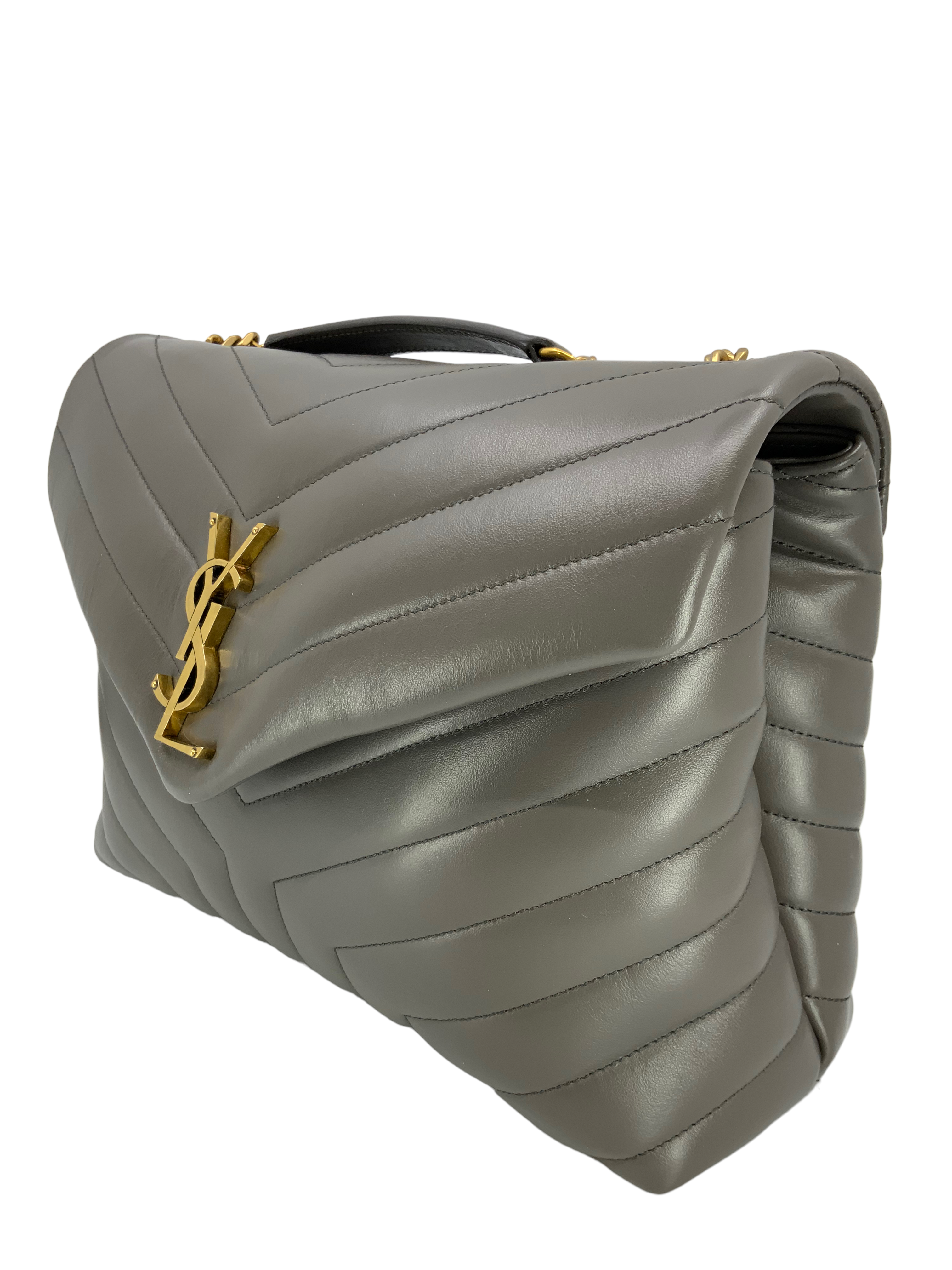 SAINT LAURENT Loulou Medium Shoulder Bag - Genuine Calfskin Leather Crossbody Purse for Women | Perfect for Work, Date Night & Travel Accessories