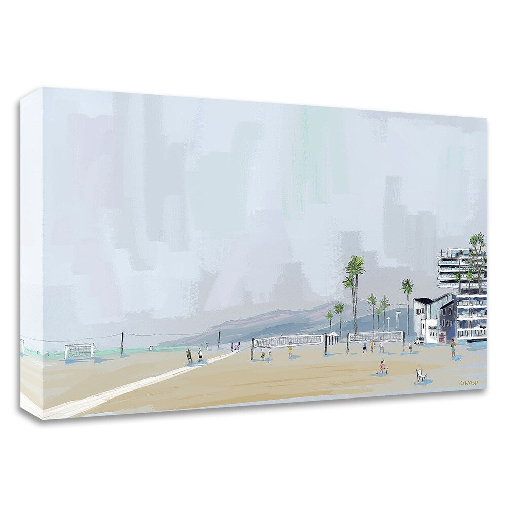 Pete Oswald Annenberg Beach House Canvas Print - Ready to Hang Wall Art for Living Room, Bedroom & Office Decor