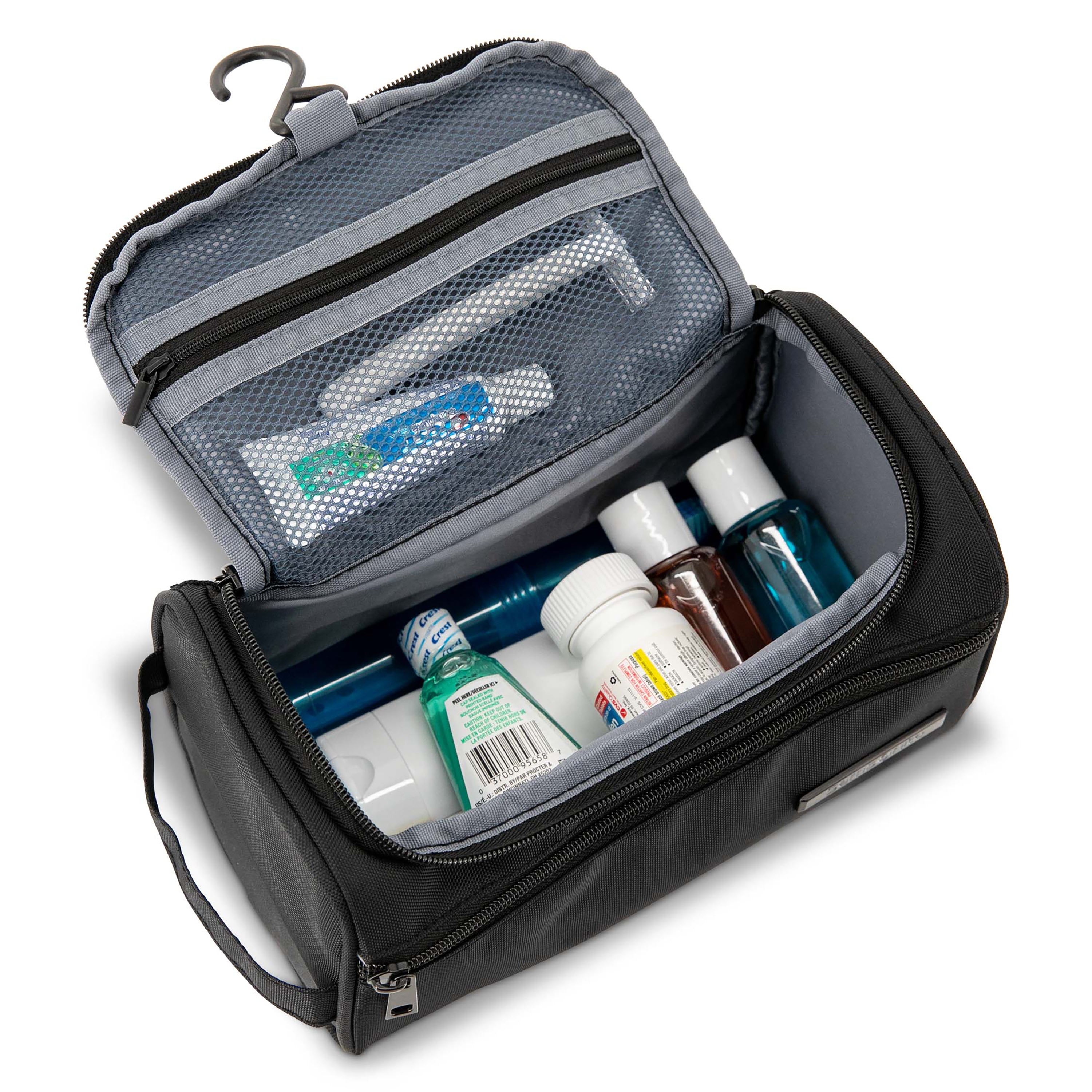 Samsonite Companion Bags Top Zip Travel Kit - Water-Resistant Toiletry Bag for Men & Women, Perfect for Air Travel, Gym, Camping & Business Trips