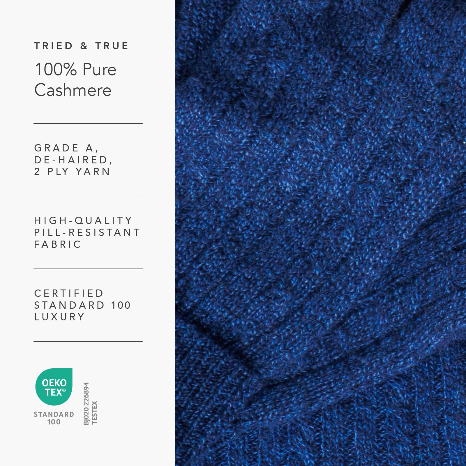 Fishers Finery Women's 100% Pure Cashmere Winter Hat & Glove Set - Luxurious Soft Warm Accessories Gift in Elegant Box for Cold Weather, Outdoor Activities & Holiday Gifting