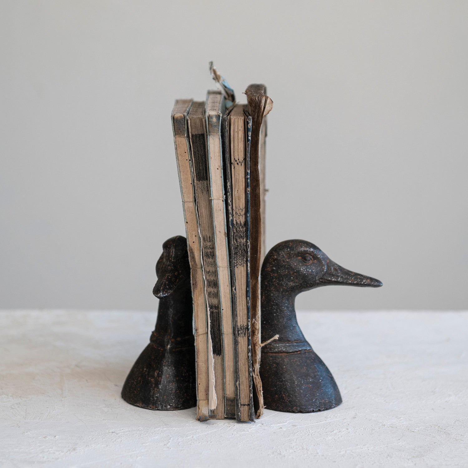Stylish Duck Bookends for Shelves - Decorative Book Holders for Kids & Adults - Perfect for Home, Office, and Classroom Organization
