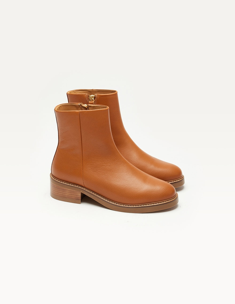 Virginie Ankle Boots - Genuine Honey Grain Leather Boots for Women | Perfect for Fall & Winter Outfits, Office Wear & Casual Style