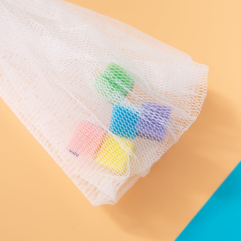 2-Piece Bubble Net Foaming Mesh Bag for Luxurious Bath & Skin Care | Creates Rich Suds & Bubbles | Perfect for Spa, Relaxation & Kids Bath Time