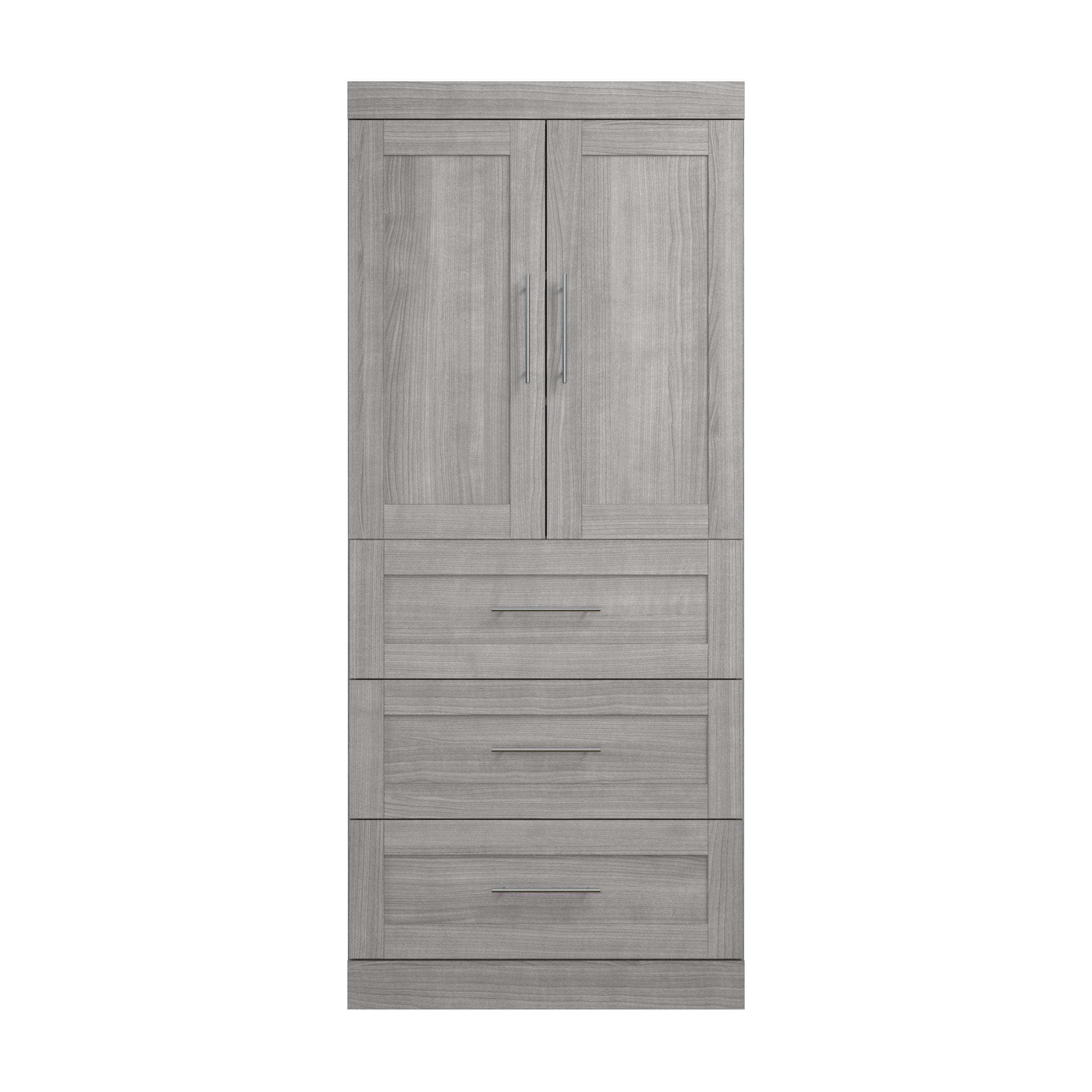 36W Wardrobe with 3 Drawers - 5 Color Options for Bedroom, Closet & Storage Organization | Space-Saving Furniture for Small Apartments