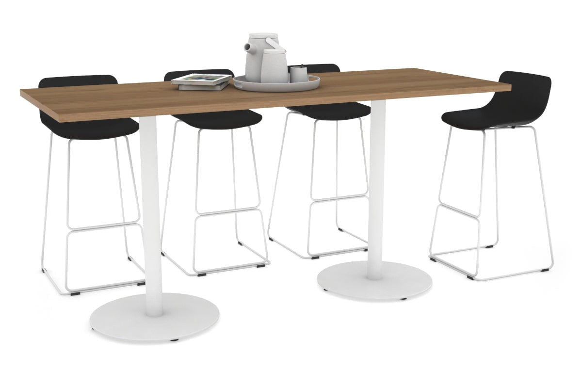 Premium Sapphire Disc Base Counter Table - 1800L x 700W Modern Bar Table for Home, Office & Commercial Use