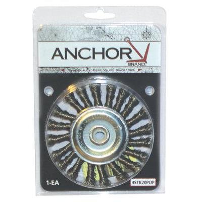 4 Inch Knot Wheel Brushes - M10x1.25 Thread for Car Detailing & Metal Polishing - Perfect for Auto Restoration & DIY Cleaning Projects