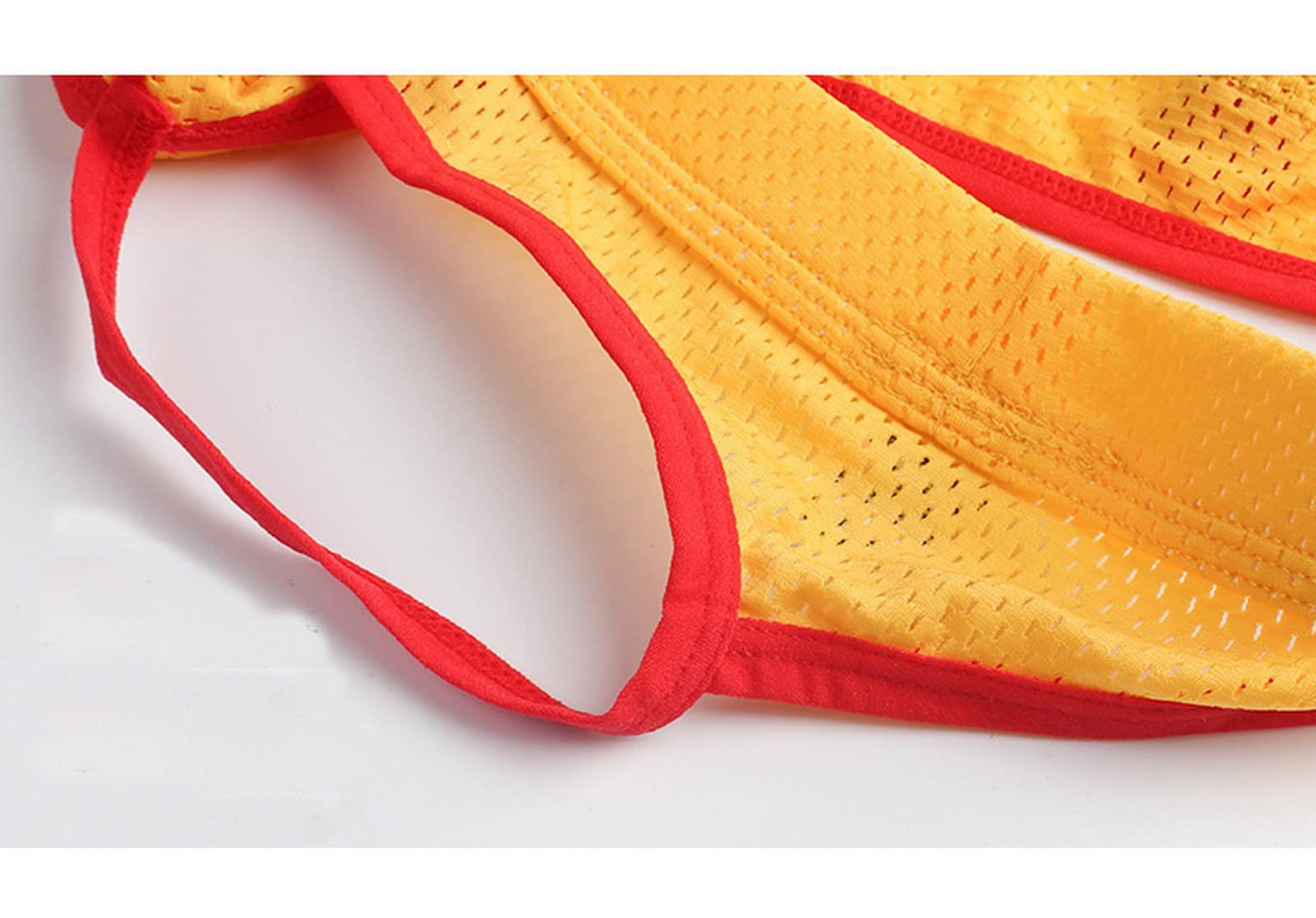 Faringoto Men's Low Rise Nylon Mesh Thong Underwear - Ultra Breathable & Comfortable for Daily Wear, Gym, and Sports Activities