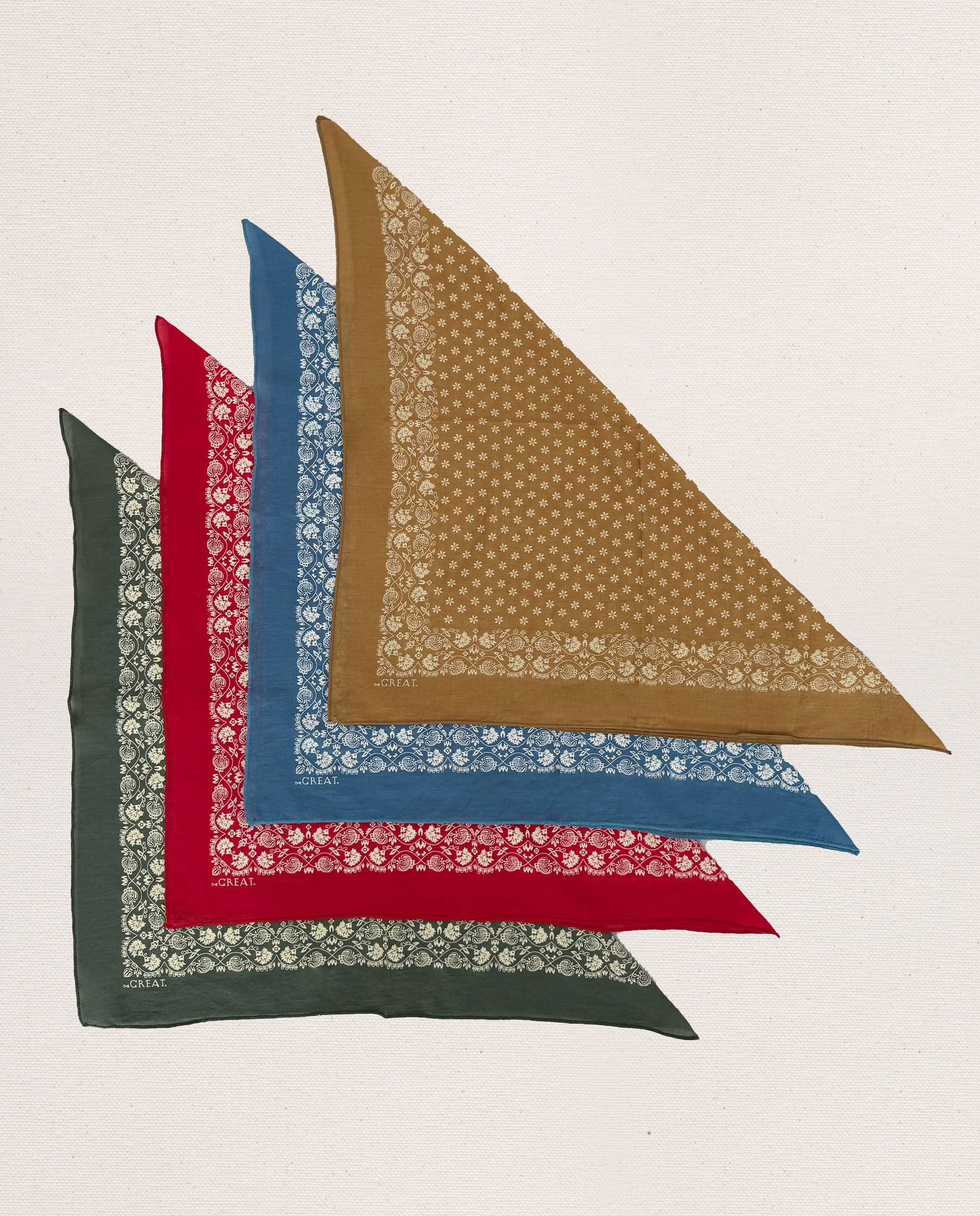 Army Green Small Bandana - Stylish & Durable for Outdoor Adventures, Hiking, and Fashion Accessories