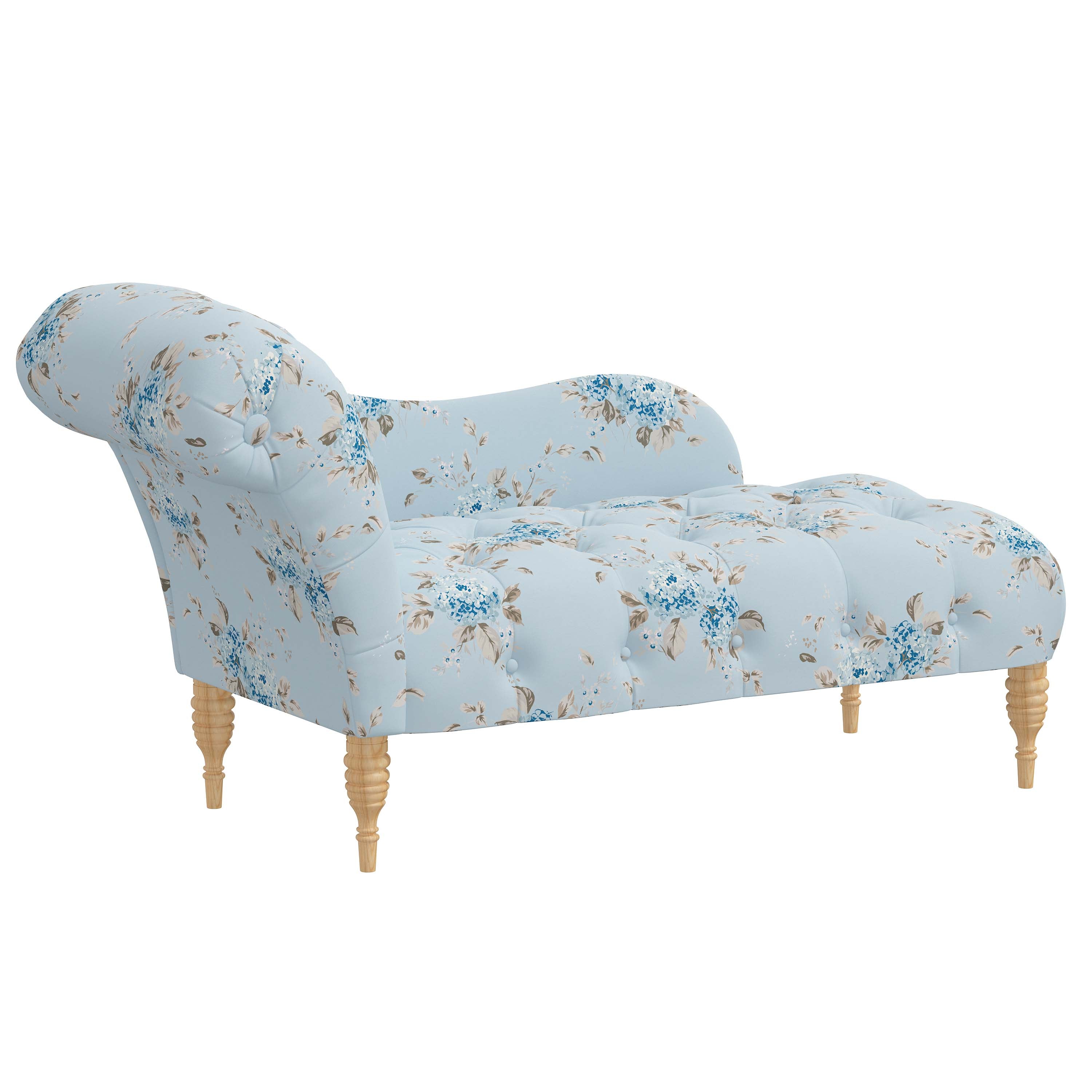Rowen Chaise Lounge Chair - Modern Accent Furniture for Living Room, Bedroom & Patio - Stylish Upholstered Seating with Wooden Legs - Perfect for Relaxing, Reading & Decorating Your Home