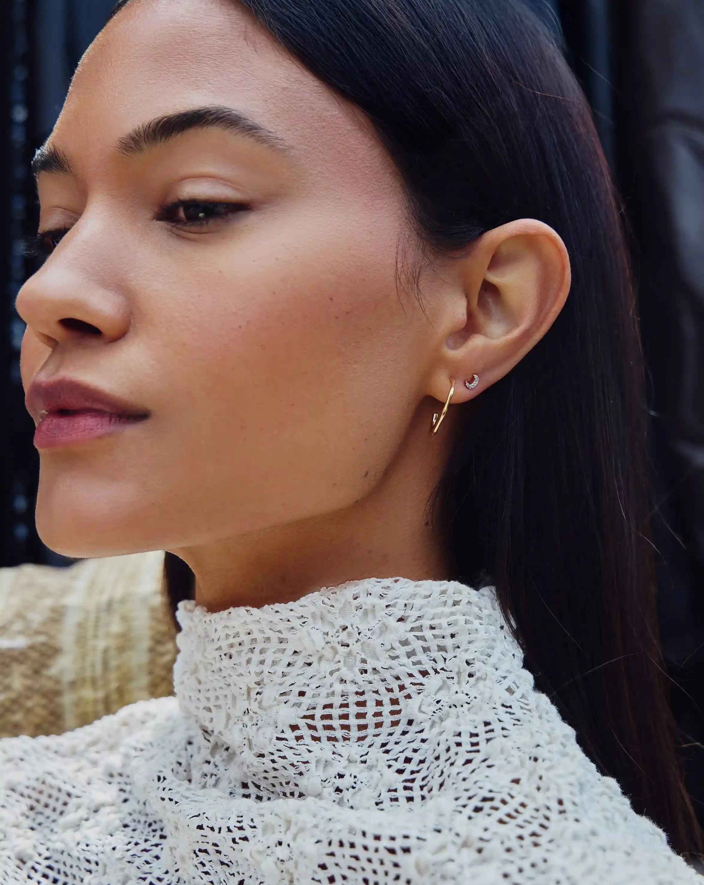 Sparkling Pave Star & Moon Stud Earrings for Women - Dainty Gold or Silver Celestial Jewelry - Perfect for Everyday Wear, Gifts & Special Occasions