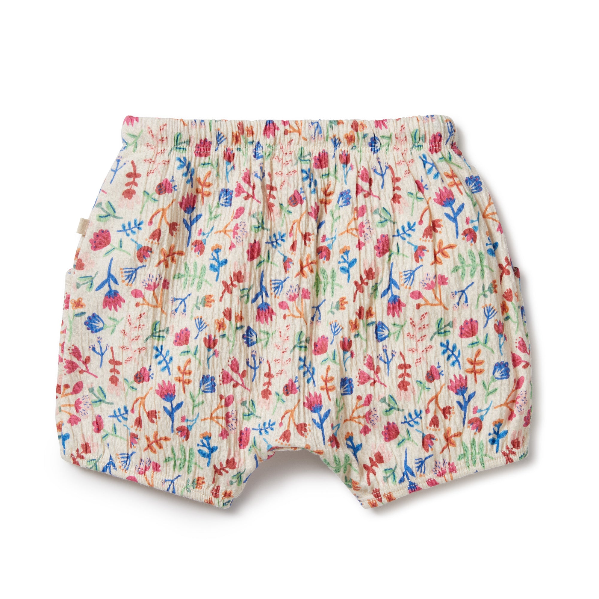 Tropical Garden Crinkle Bloomer Shorts for Women - Comfortable & Stylish Summer Shorts with Elastic Waist - Perfect for Beach, Vacation, and Casual Wear