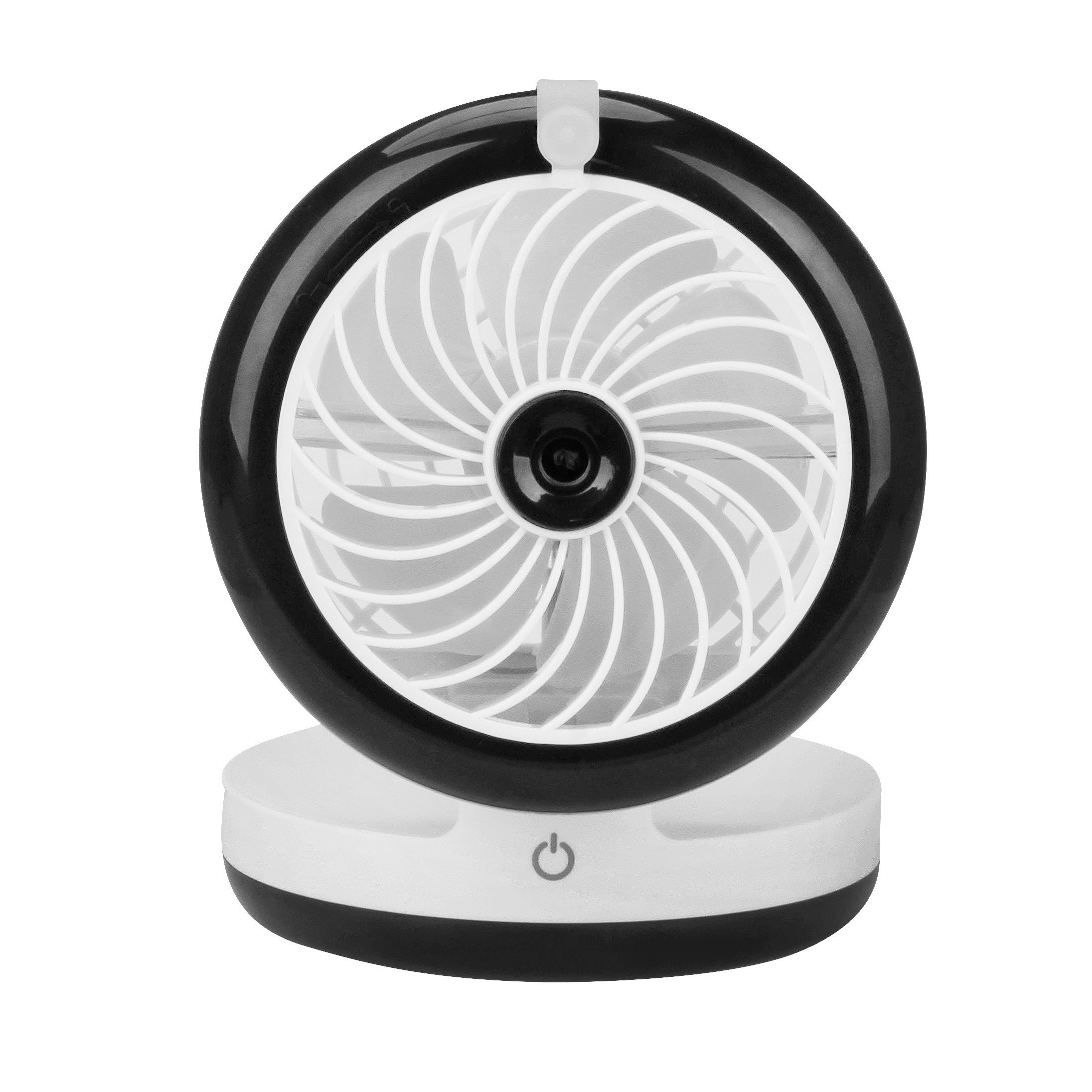 Portable Air Conditioner Mini Fan - USB Rechargeable, Foldable, Misting & Cooling Fan with Adjustable Speed | Personal Desktop Table Fan for Home, Office, Travel & Outdoor Use | Summer Cooling Solution with Humidifier & Water Spray Function