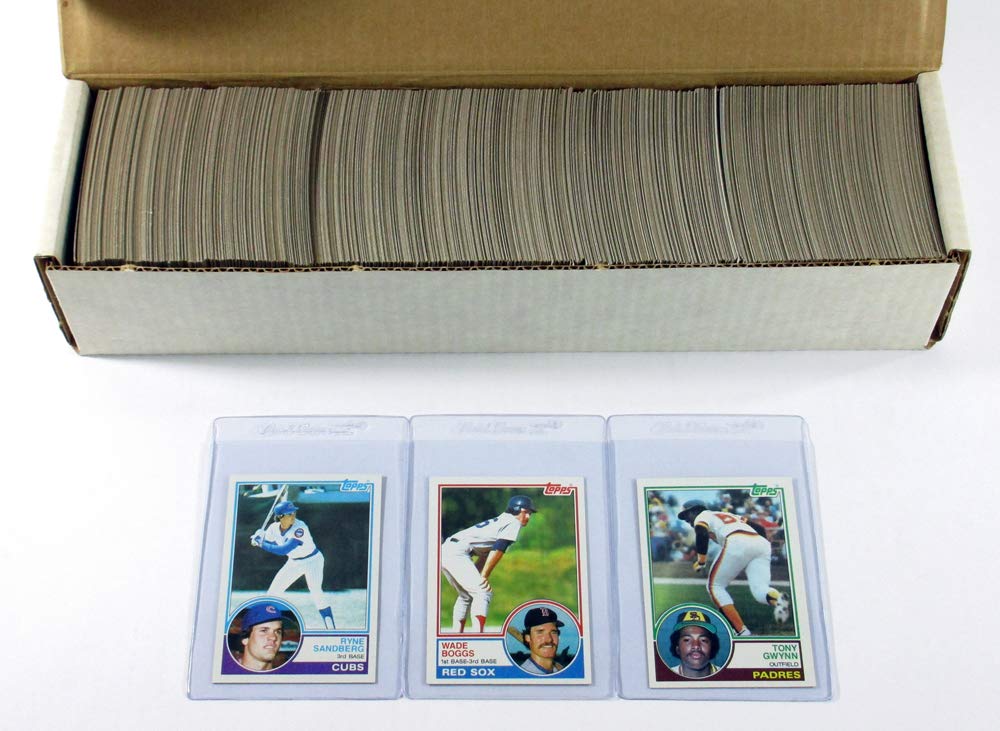 1983 Topps Baseball Complete Set - 792 Cards with Tony Gwynn, Ryne Sandberg & Wade Boggs Rookie Cards | Vintage Sports Collectibles for Display & Investment