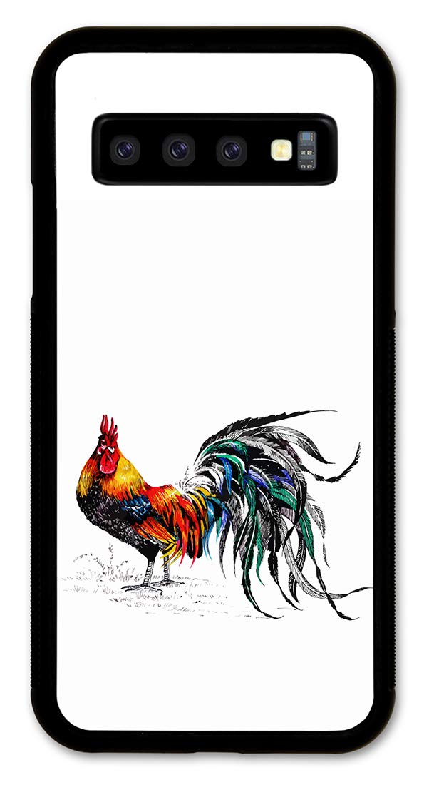 Slim Fit Samsung Galaxy S10+ Phone Case with Rooster Design - Protective Cover for Galaxy S10 Plus - Perfect for Everyday Use, Travel & Gift Giving