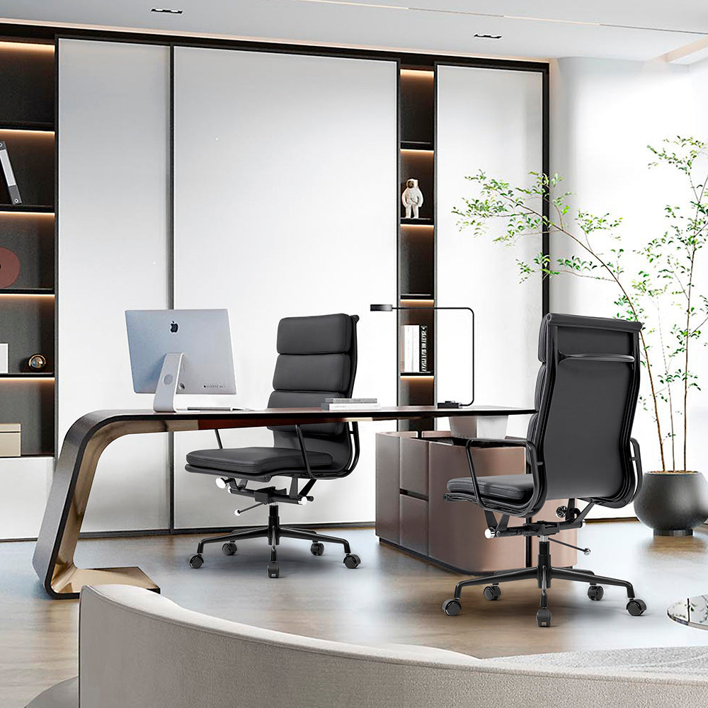 Premium ANDOR High Back Office Chair - Ergonomic Executive Desk Chair with Lumbar Support - Black - Perfect for Home Office, Gaming & Workspace Comfort