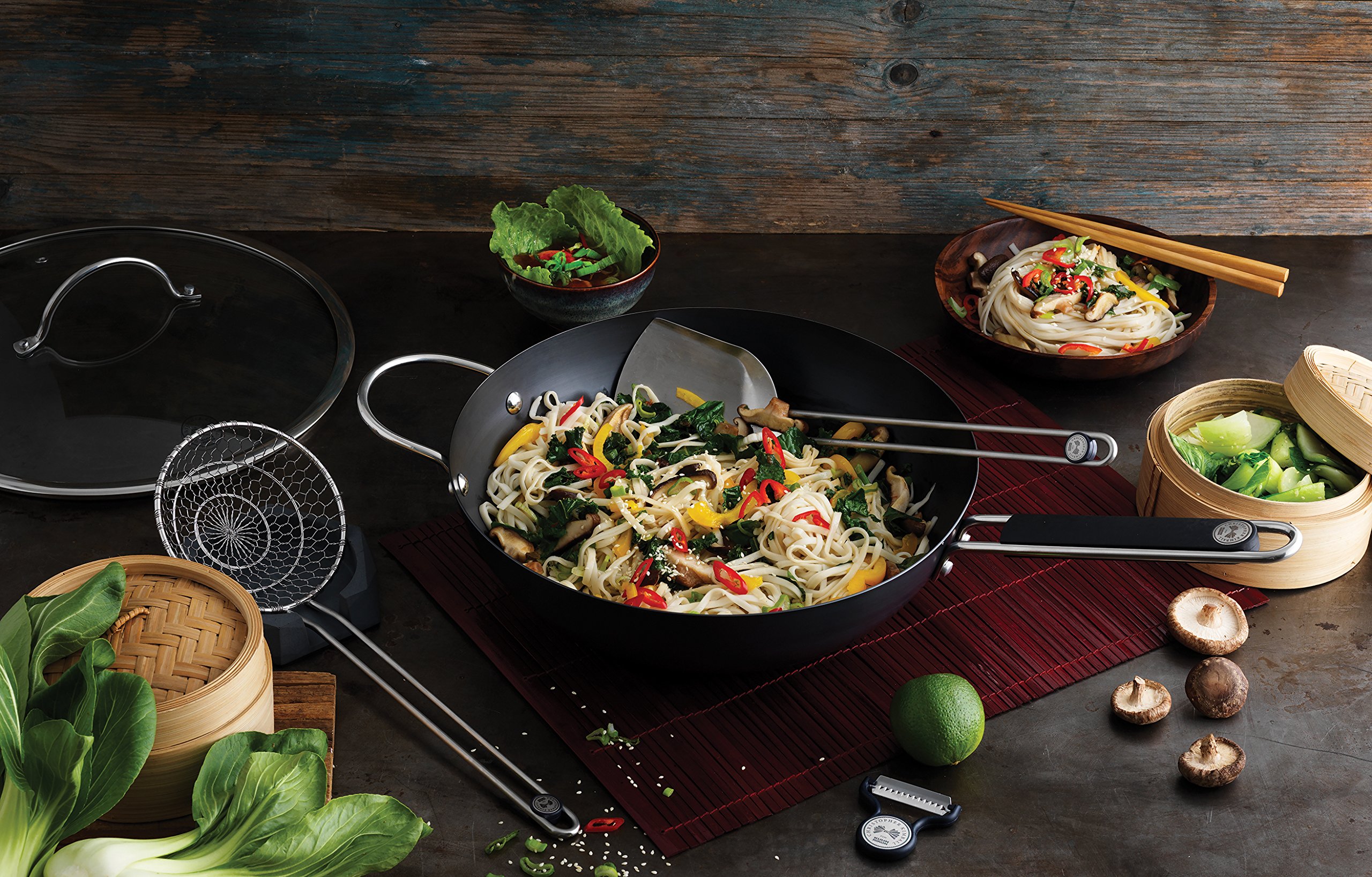 Kuhn Rikon Christopher Kimball's Milk Street 13-inch Stainless Steel Wok Spatula - Perfect for Stir-Frying, Sautéing & Asian Cooking