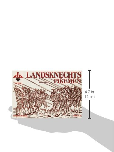 16th Century Landsknecht Pikemen Miniature Figures - 1/72 Scale (20 Pieces) - Perfect for Wargaming, Historical Dioramas & Tabletop Strategy Games