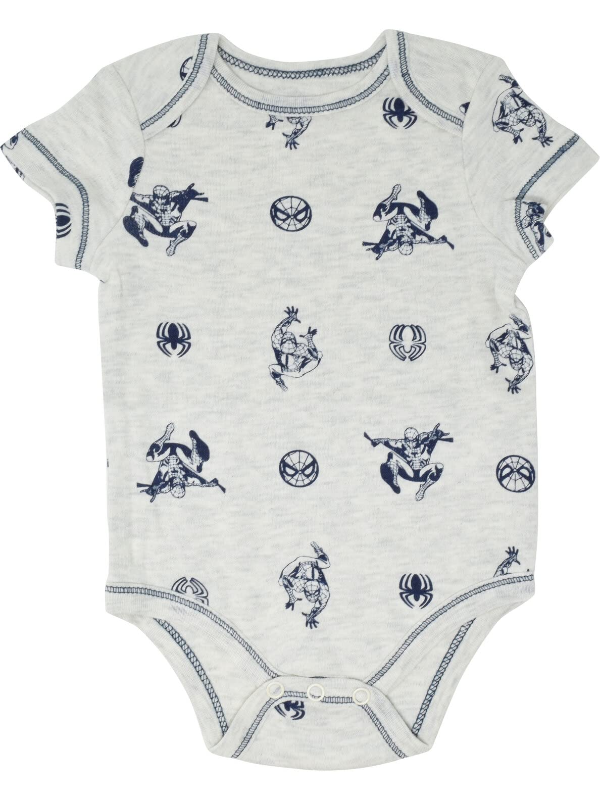 Marvel Avengers Baby Boys 5-Pack Short-Sleeve Bodysuits - Superhero Outfits for Infants & Toddlers - Perfect for Playtime, Dress-Up & Photo Shoots