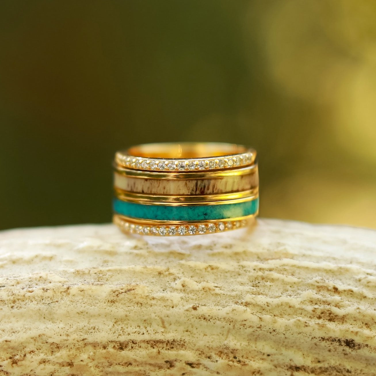 The Galena Elegant Gold or Rose Gold Jewelry Set - Perfect for Weddings, Anniversaries & Special Occasions
